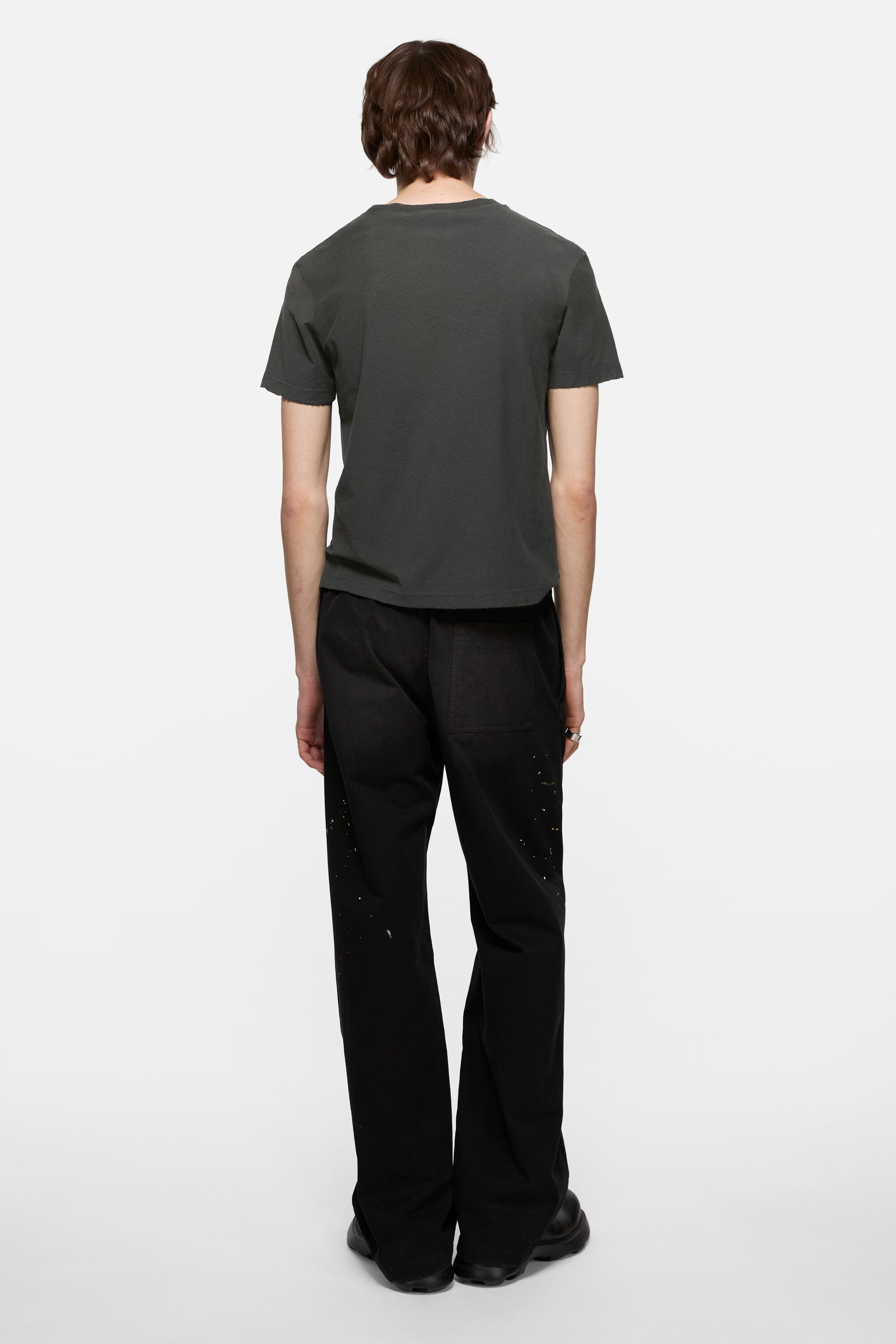 Acne Studios - スプレーロゴTシャツ - Faded black