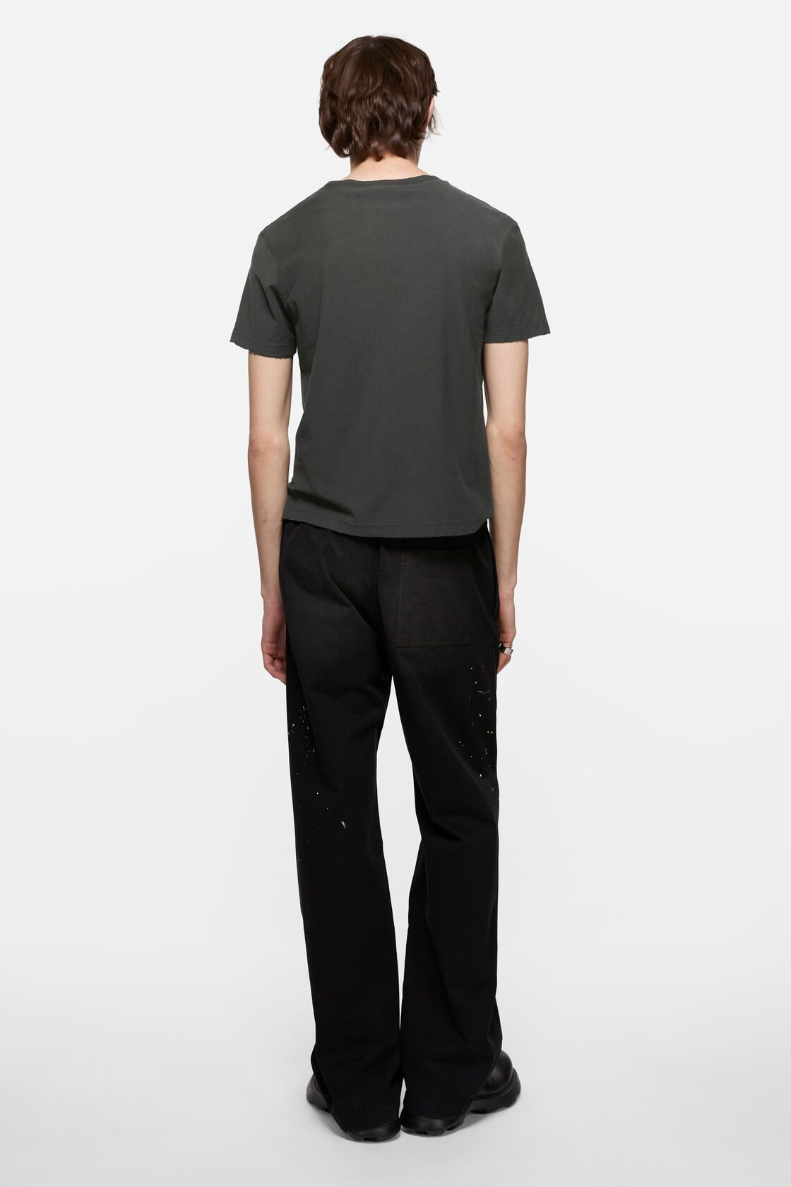 Sprayed logo t-shirt, Faded black, 2000x