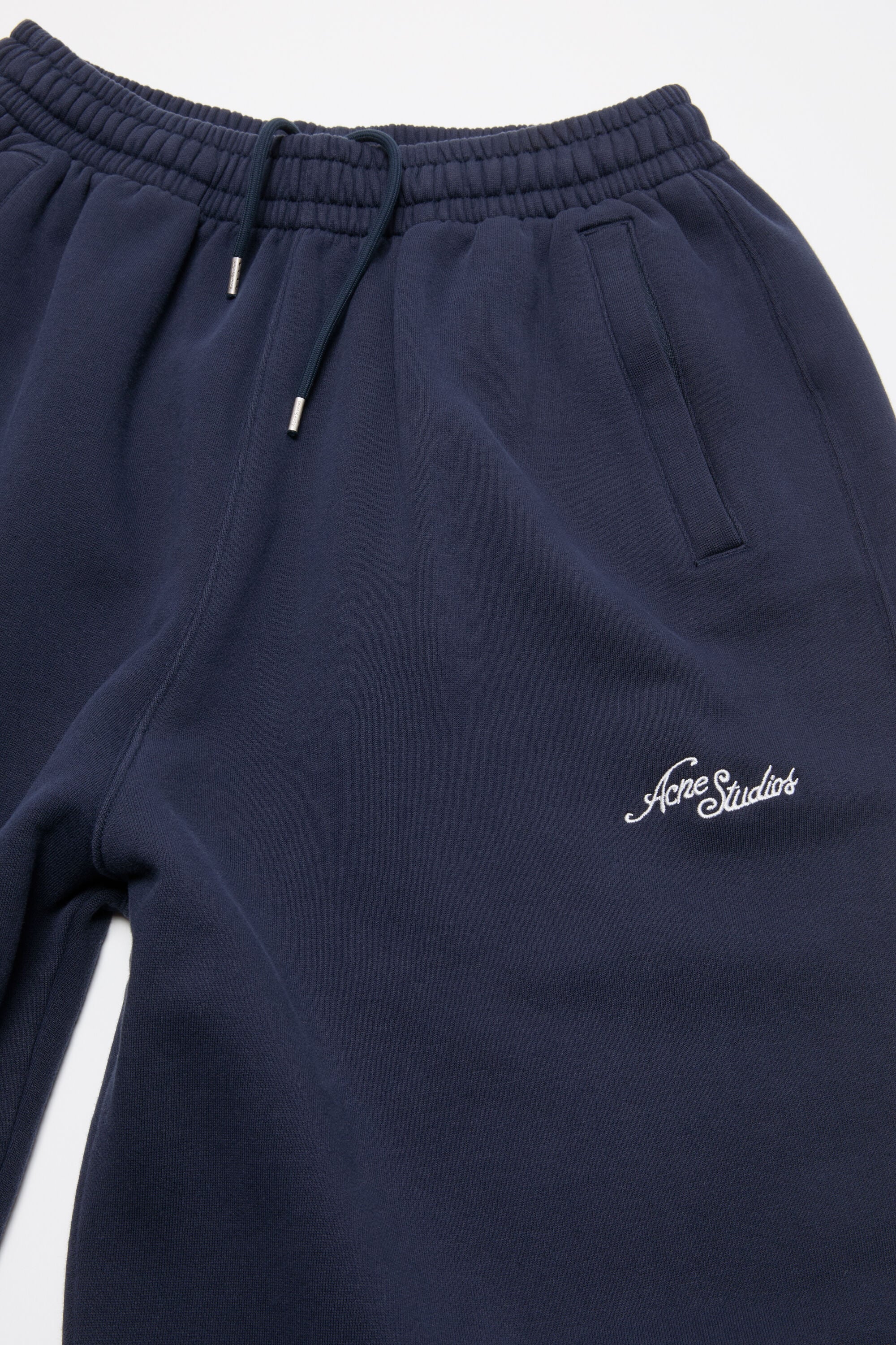 Acne Studios - Fleece logo sweatpants - Dark navy