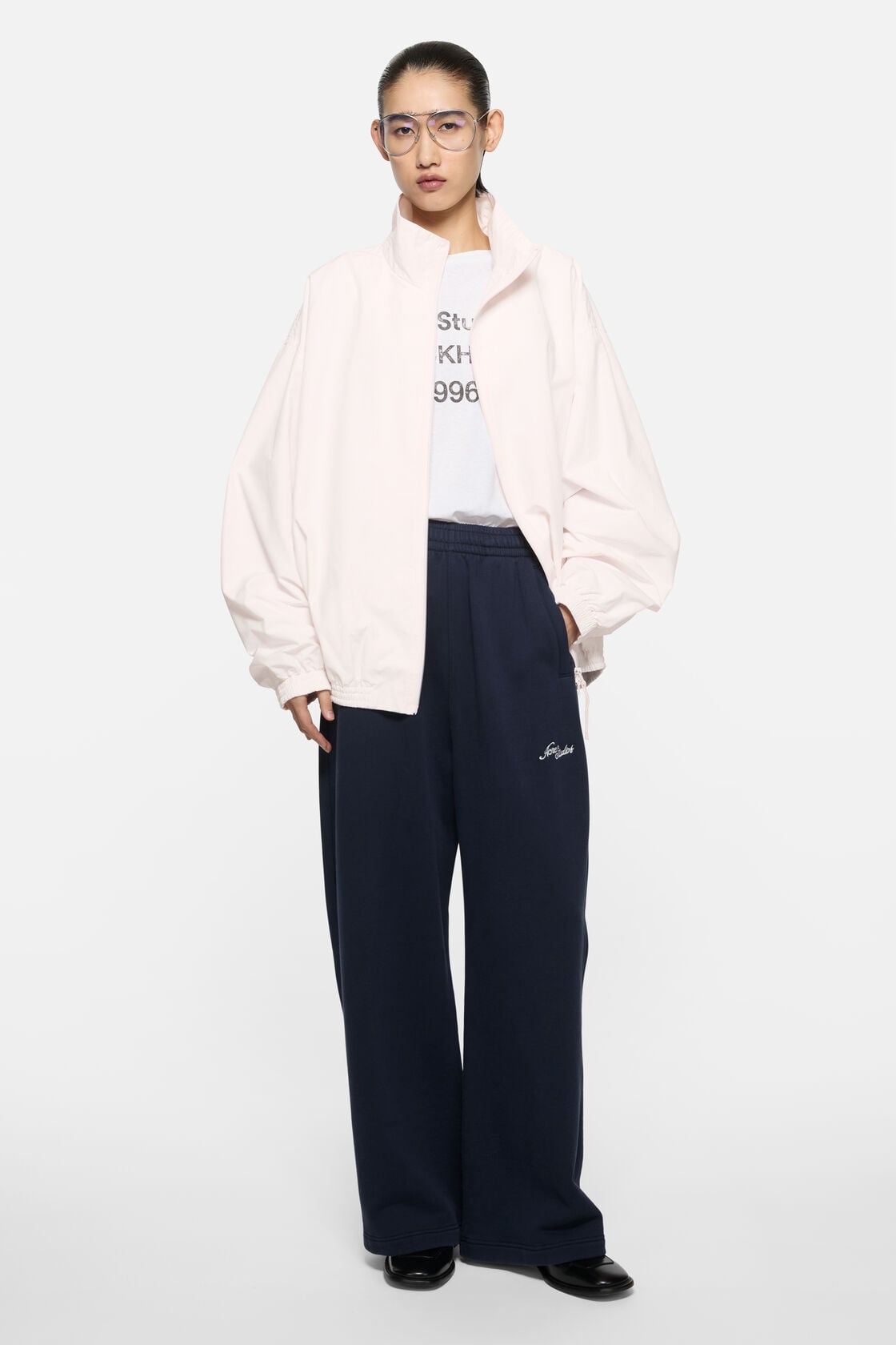 Technical jacket with logo, Soft white, 2000x