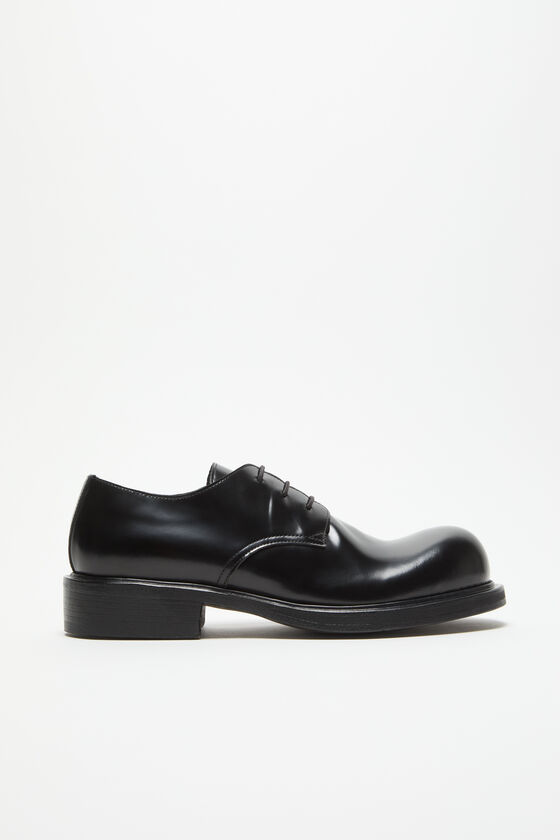 Acne Studios - レースアップレザーシューズ - ブラック