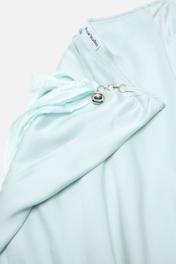 Silk wrap dress, Light blue, 2000x