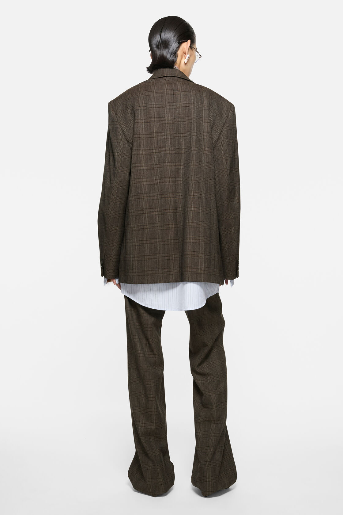 Layered wool suit jacket, Brown/black, 2000x