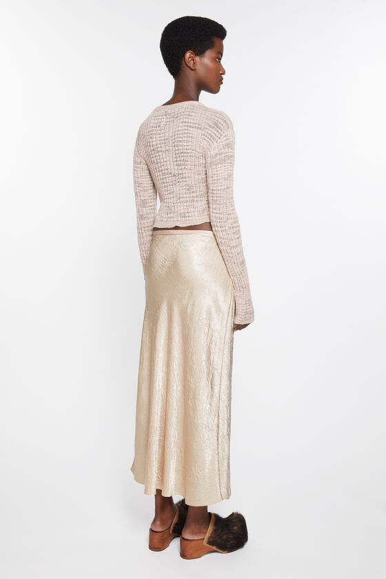 Acne Studios - Satin wrap skirt - Shell beige 