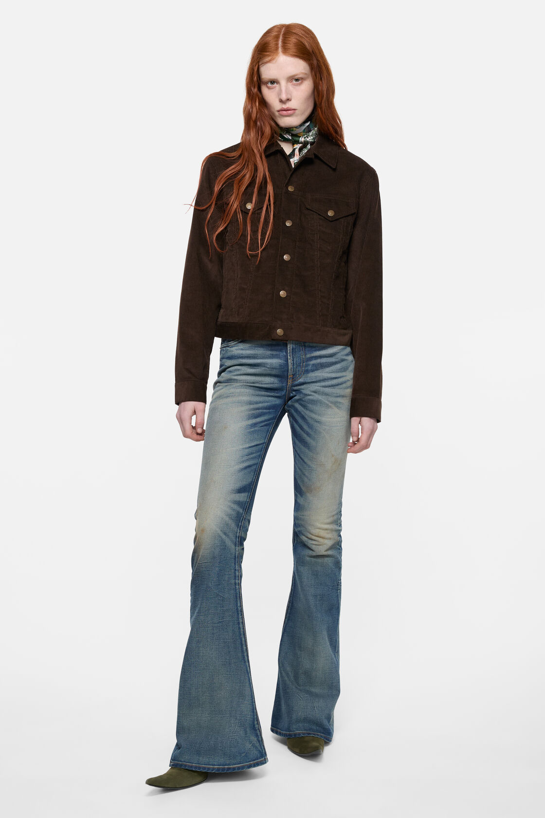 Corduroy jacket, Dark brown, 2000x