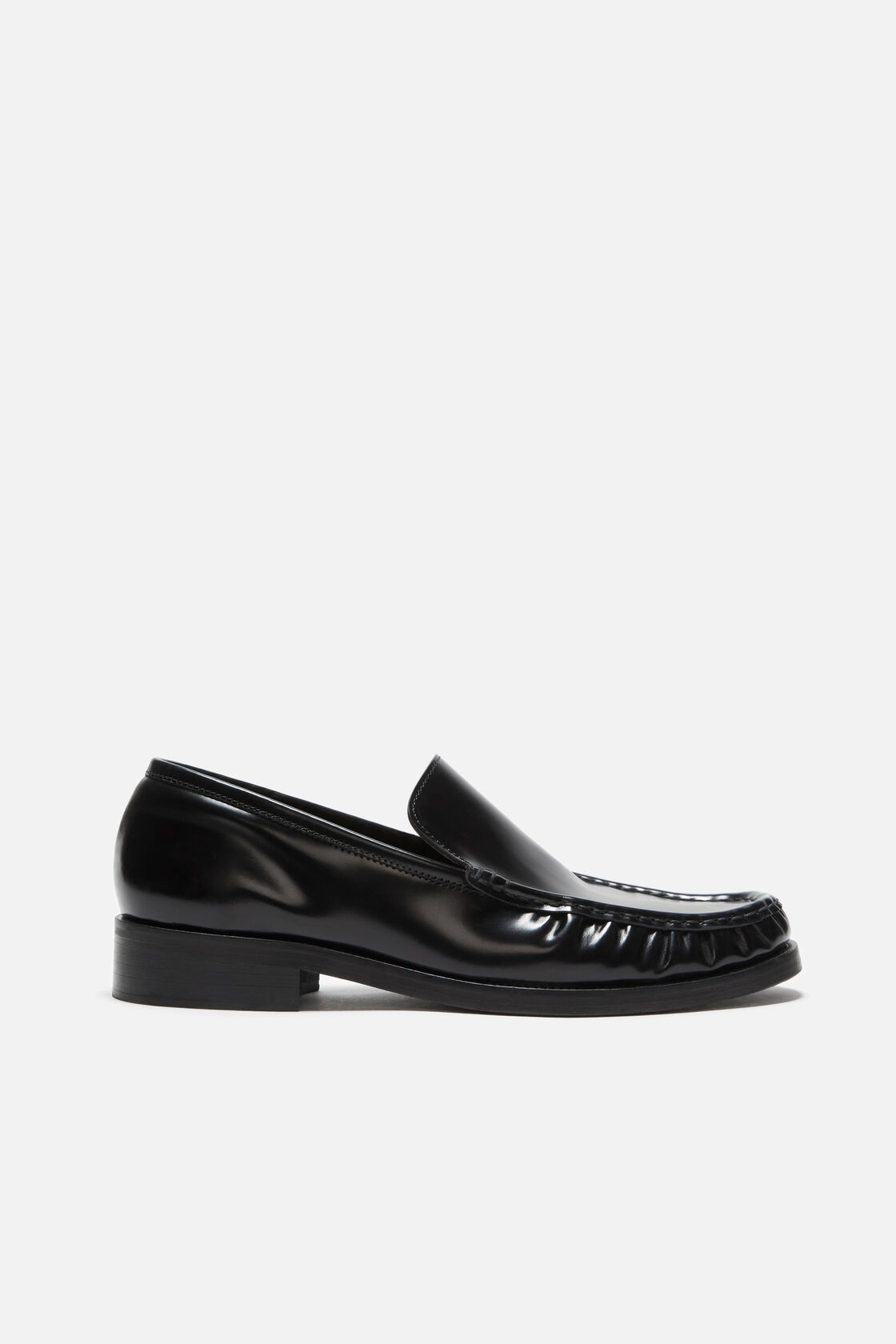 Leather loafers, Black, 2000x