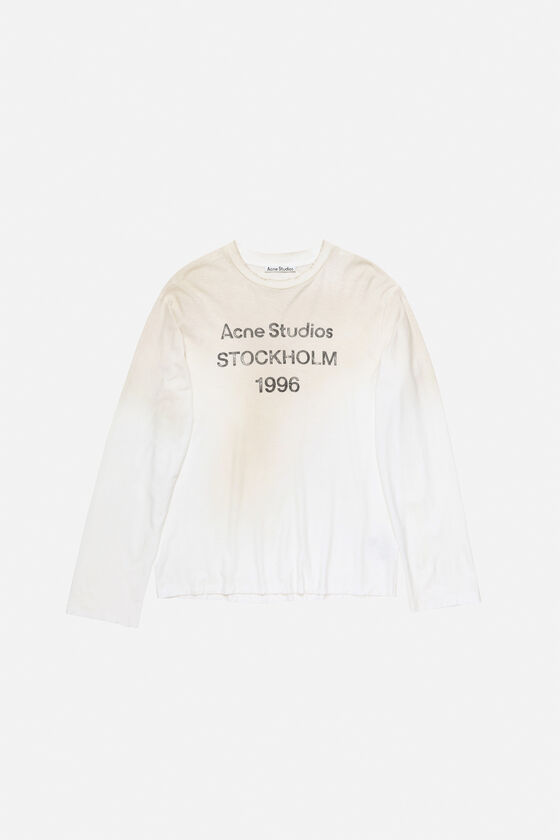 Acne Studios - ロゴTシャツ - リラックスフィット - ダスティホワイト 