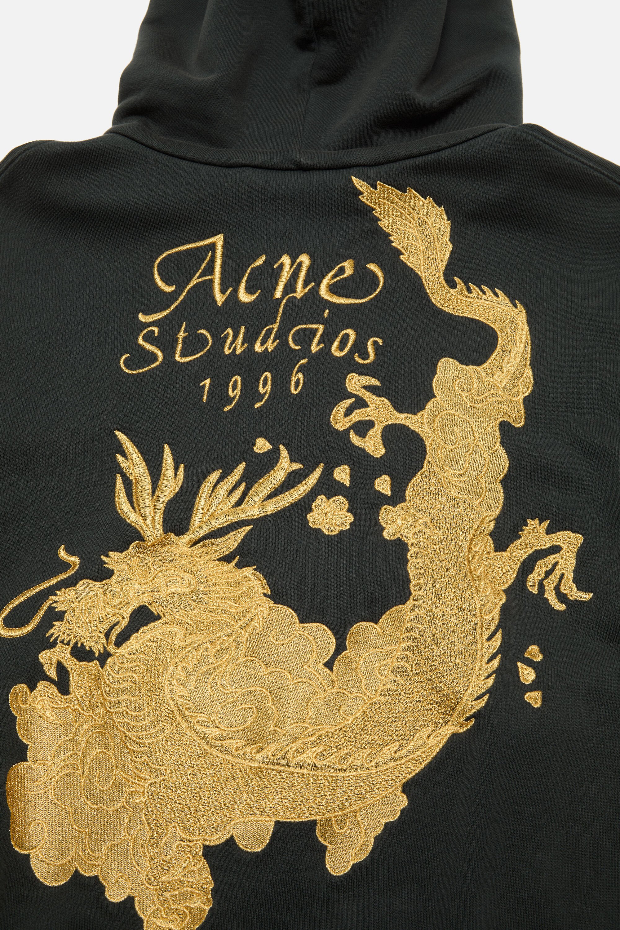 Acne Studios - フード付きロゴスウェットシャツ - フェイデッドブラック