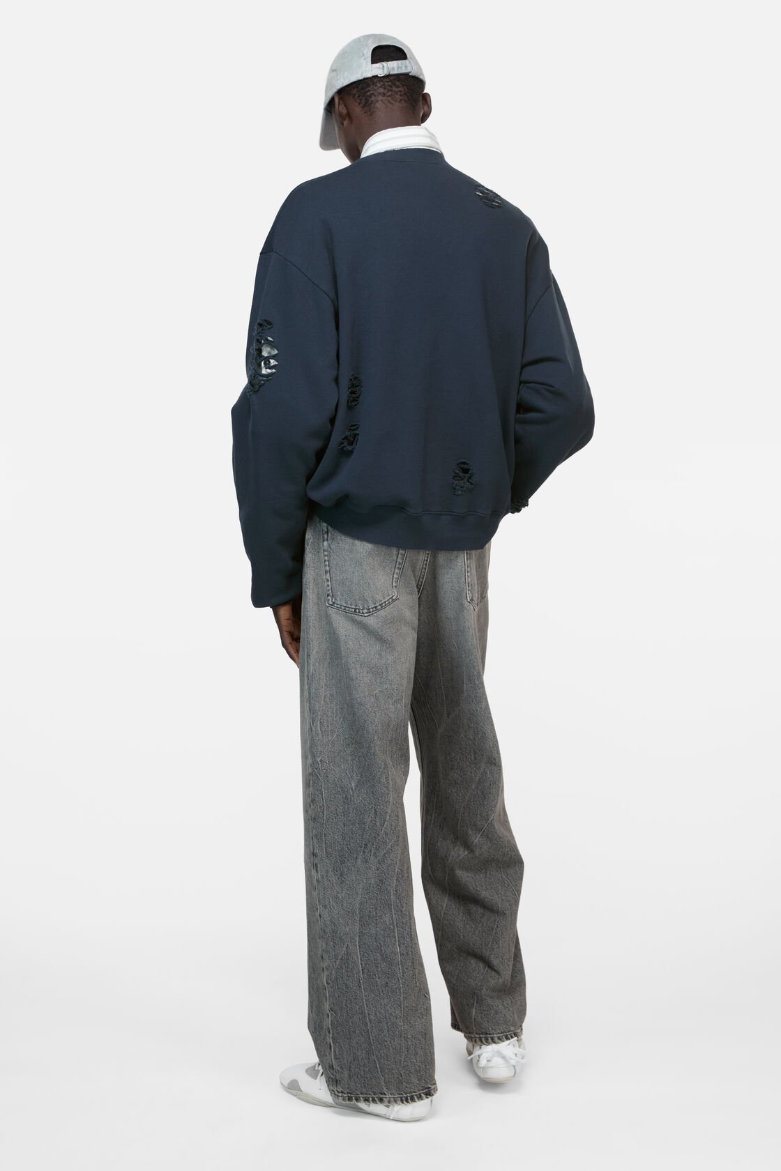 Logo fleece sweatshirt, Dark navy, 2000x