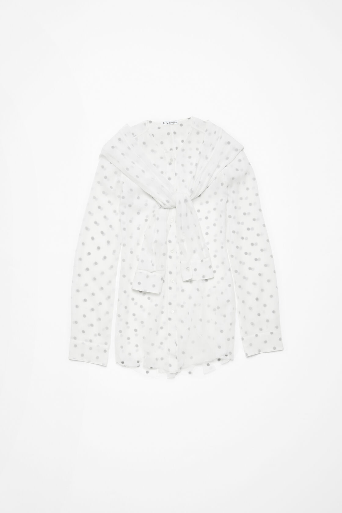 Layered blouse, Black/white, 2000x