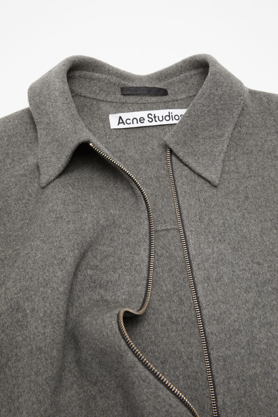 Acne Studios Wool zipper jacket Grey Melange