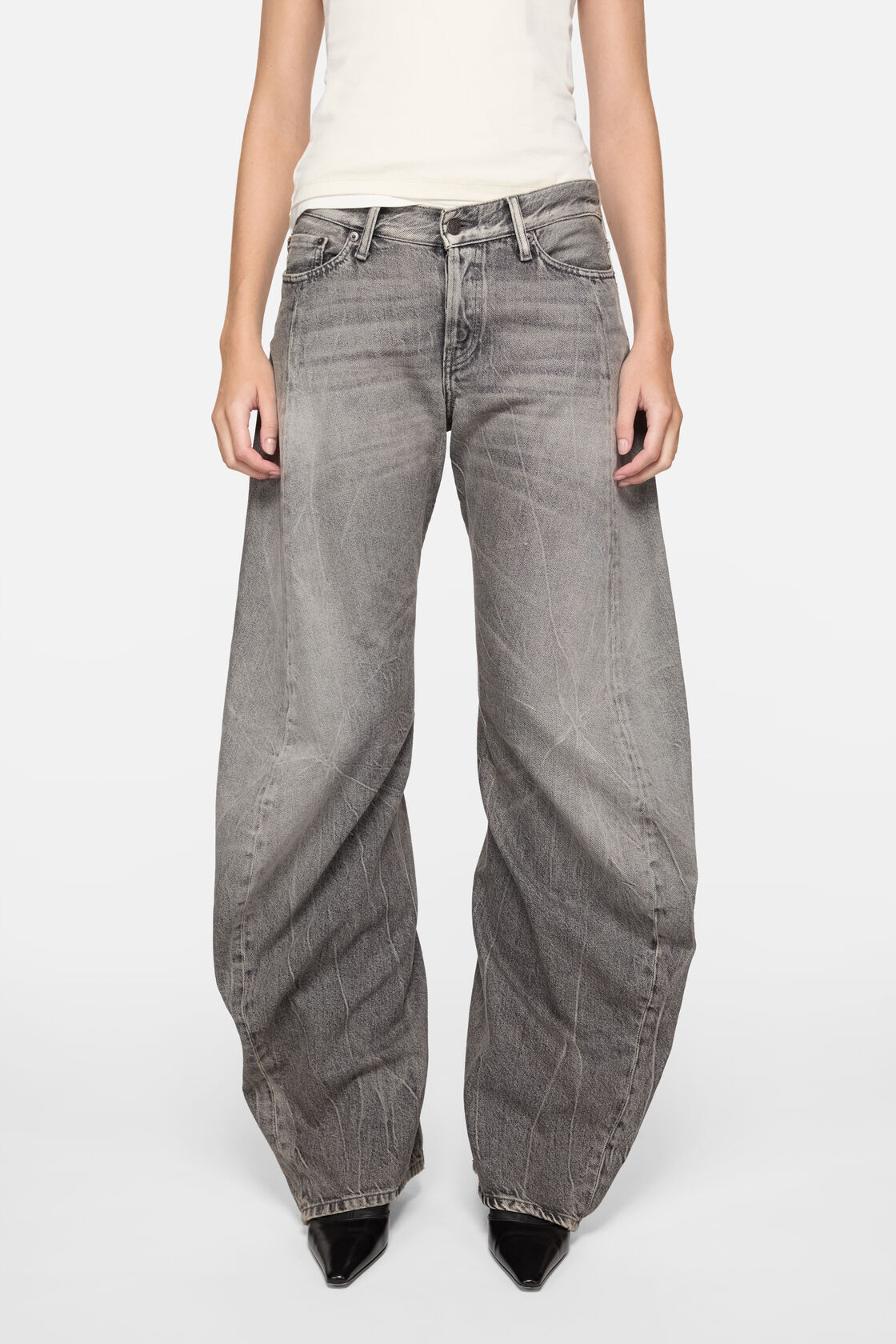 Loose fit jeans - 2006F, Washed Black, 2000x