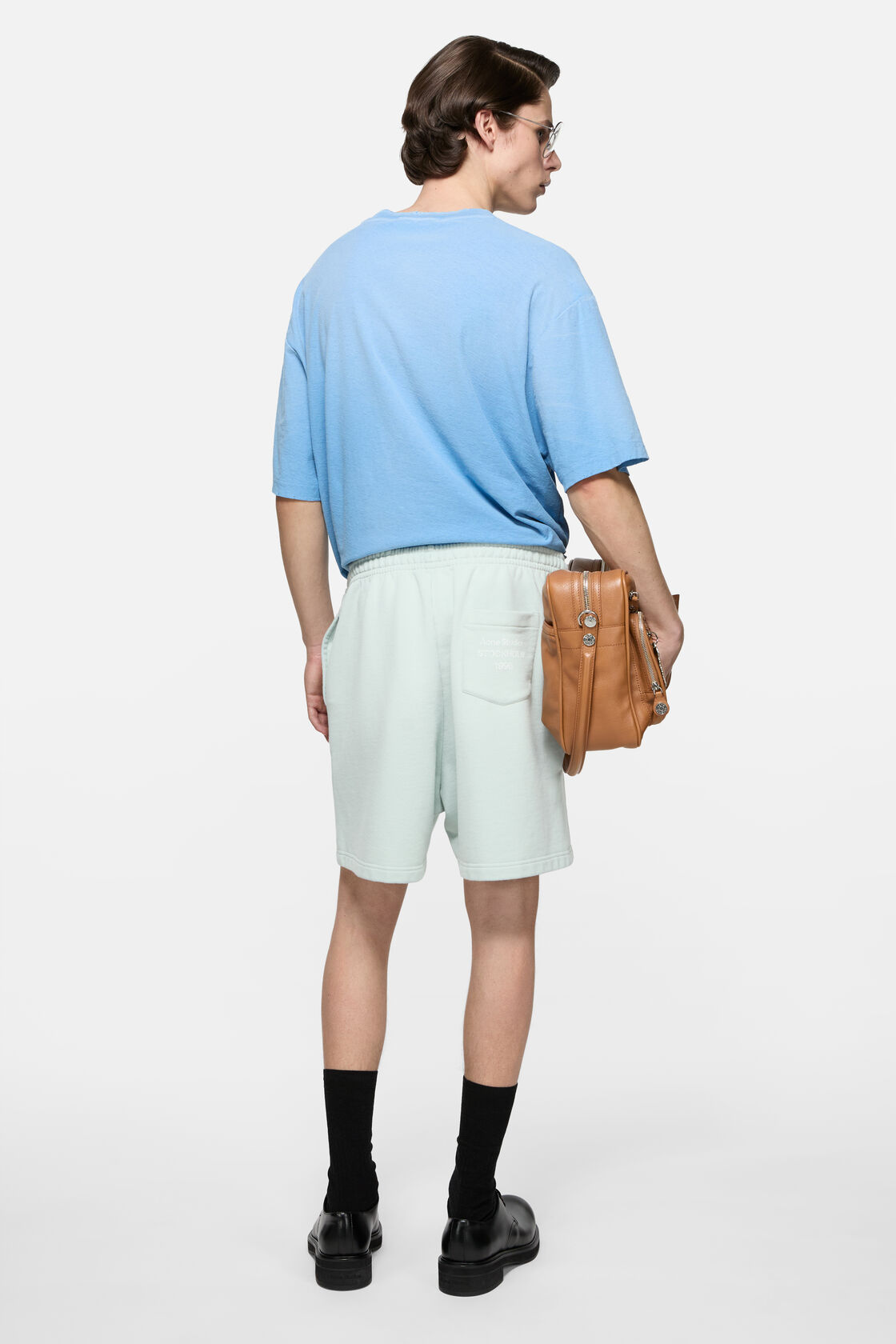 Vintage fleece shorts, Pale mint, 2000x