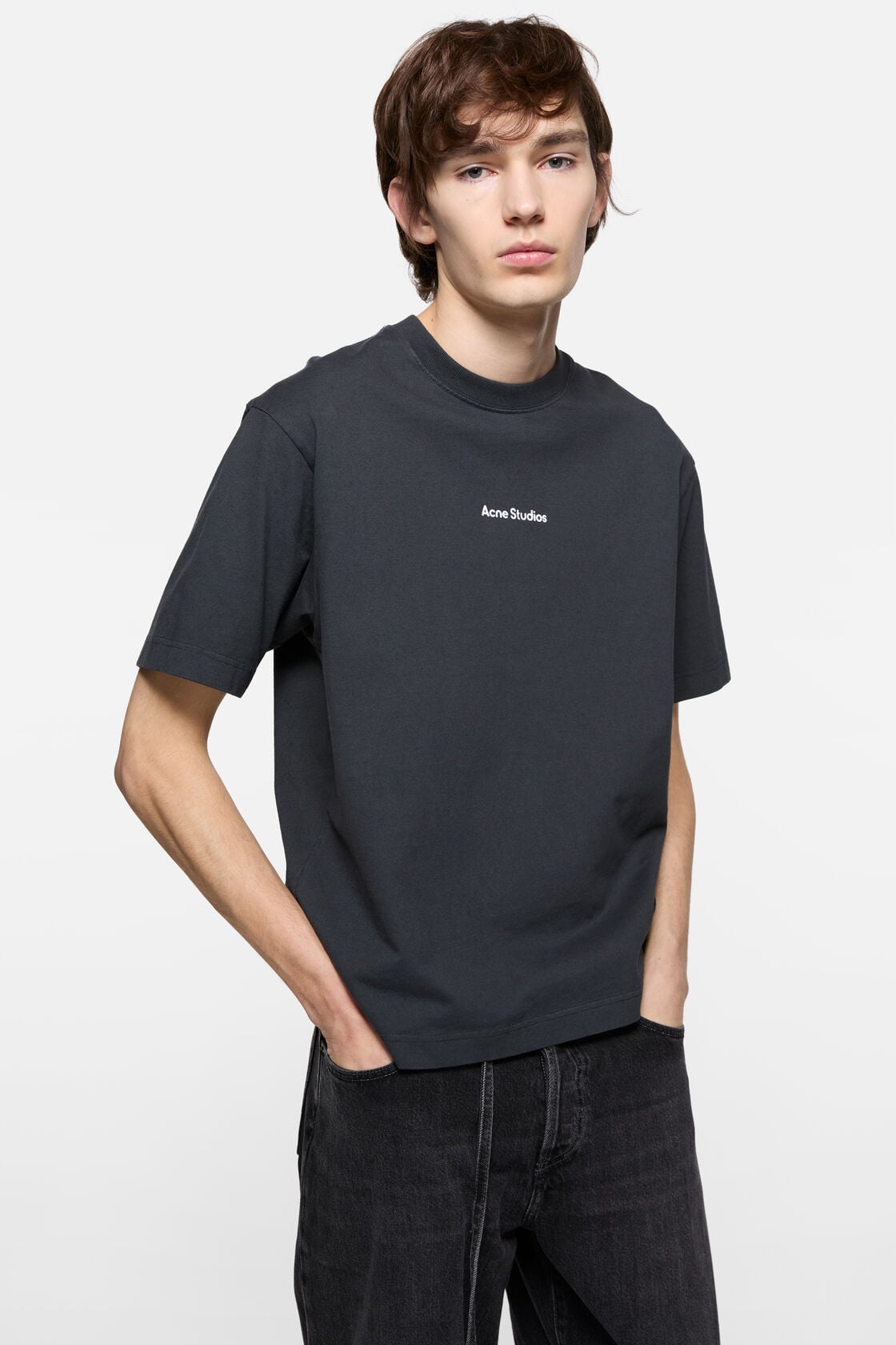 T-shirt stamp logo - Relaxed fit, Black, 2000x