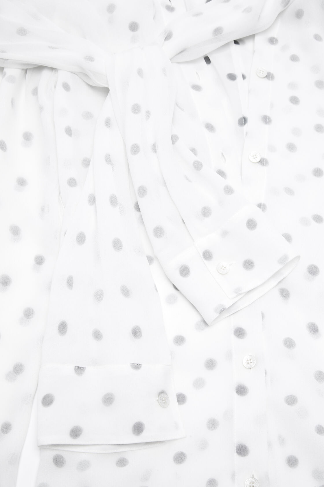 Layered blouse, Black/white, 2000x
