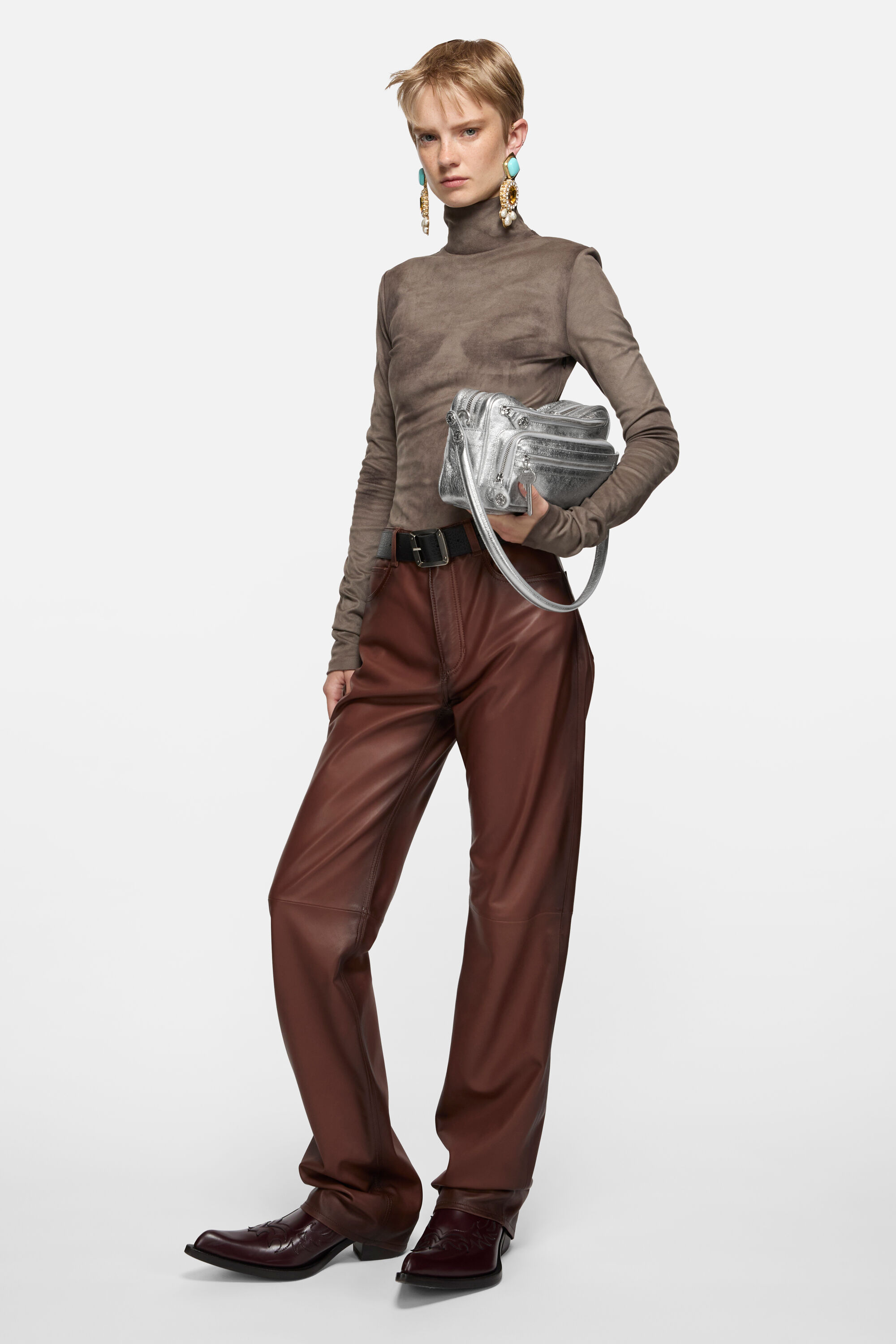 Acne Studios - Camero Party Shoulder Bag - Silver