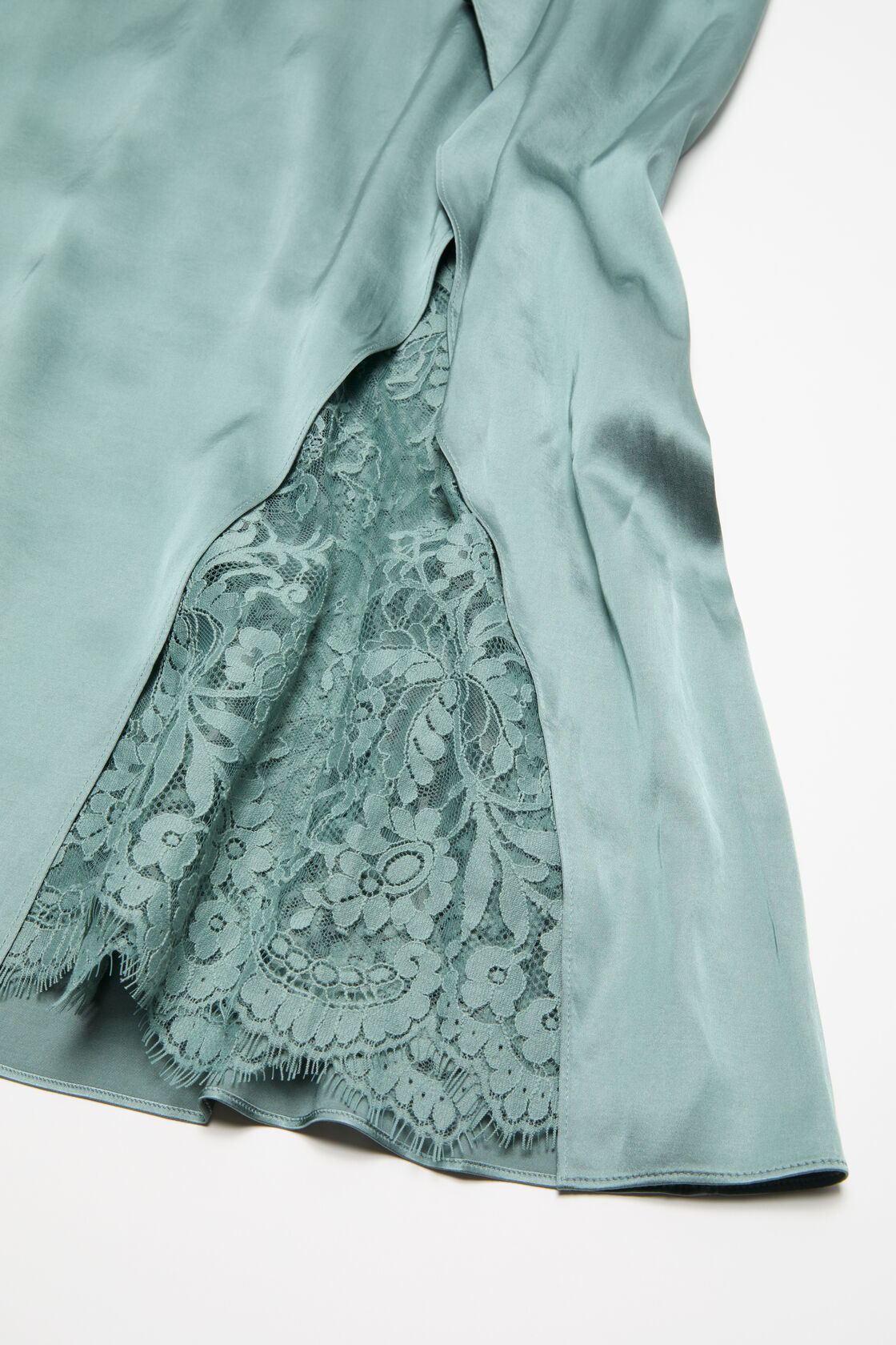 Satin dress, Sage green, 2000x