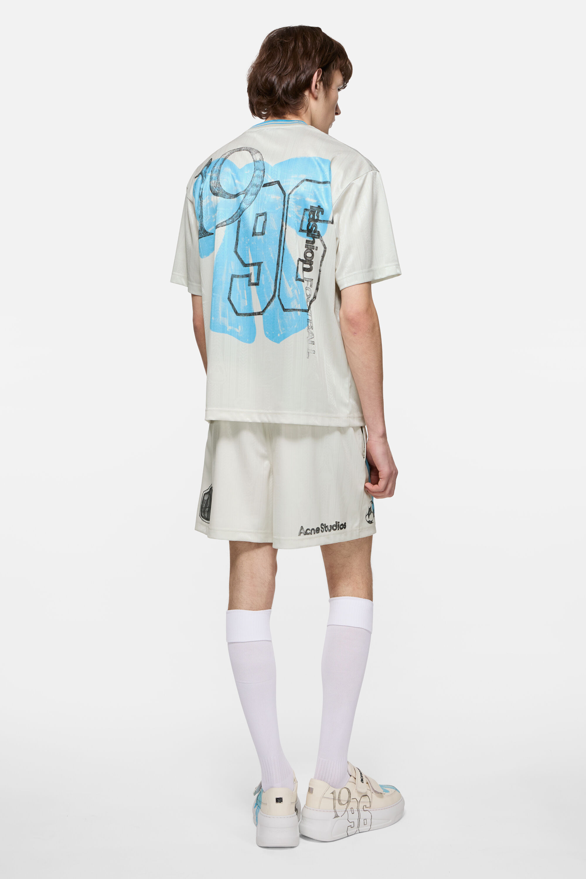 Acne Studios - Sports jersey graphic t-shirt - Oat beige