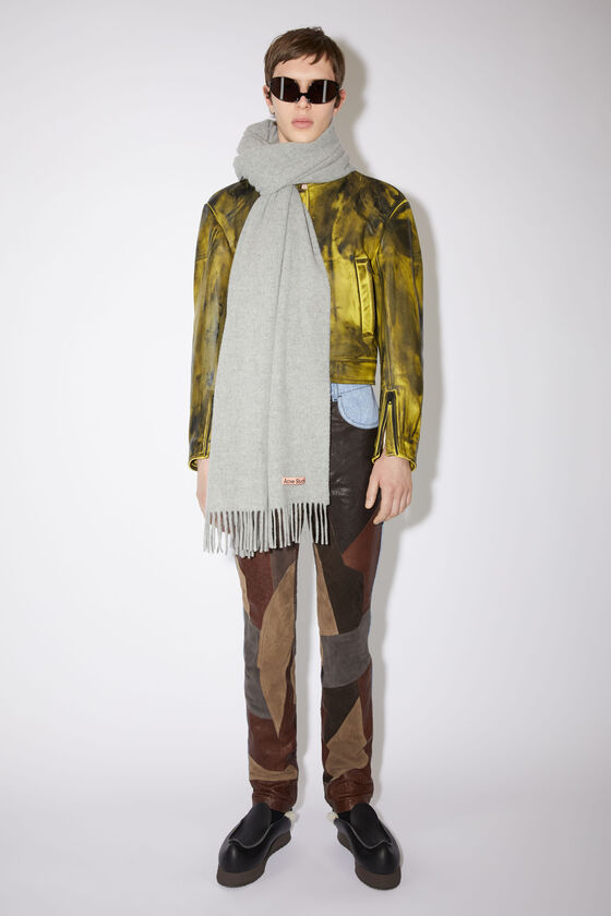 Acne Studios - フリンジウールスカーフ - オーバーサイズ - ライト  