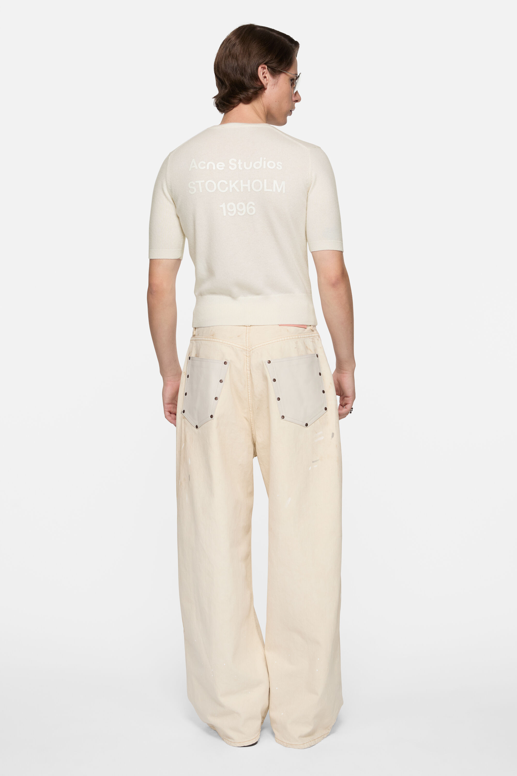 Acne Studios - Cashmere logo knit - White