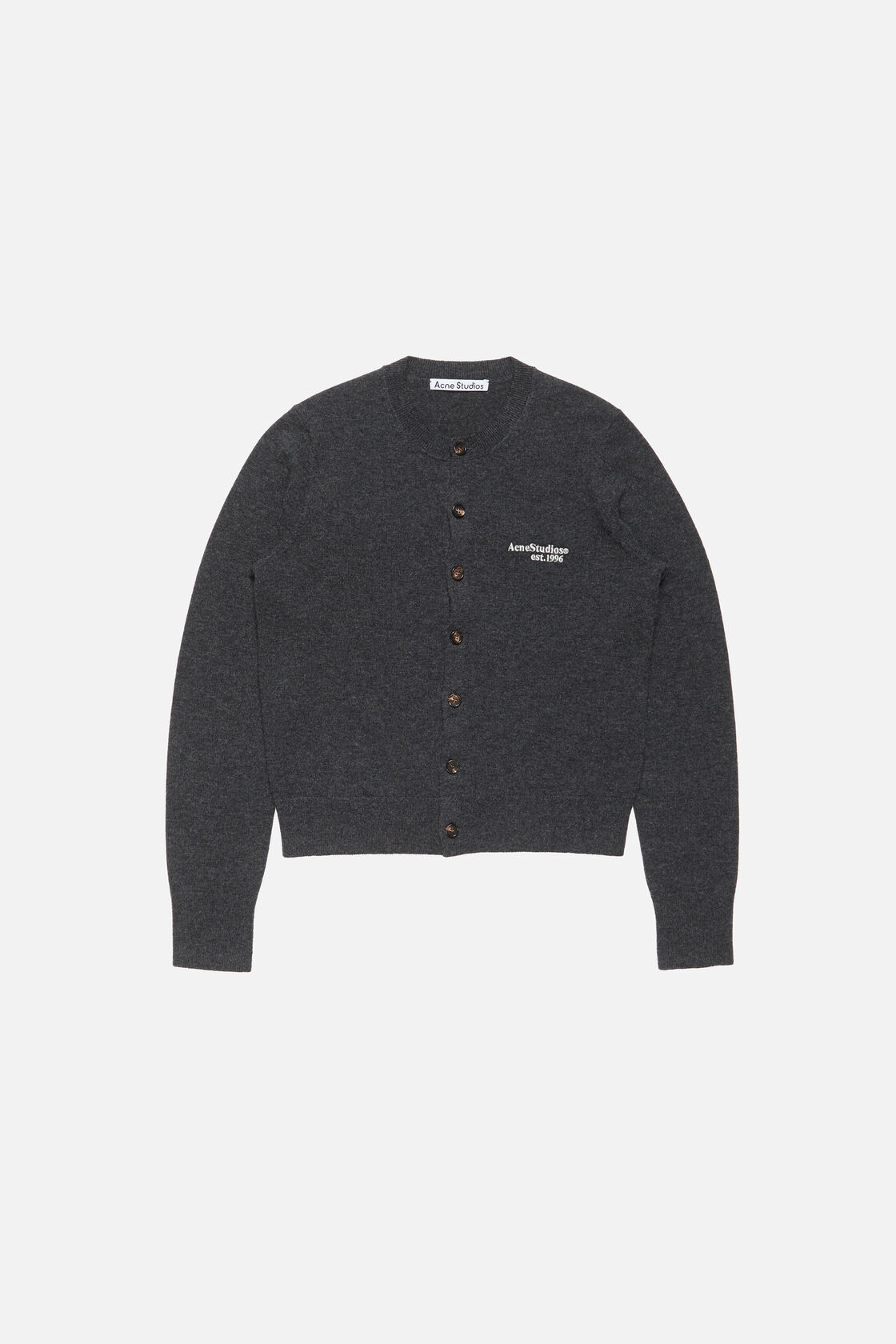 Yak wool cardigan, Dark Grey Melange, 2000x