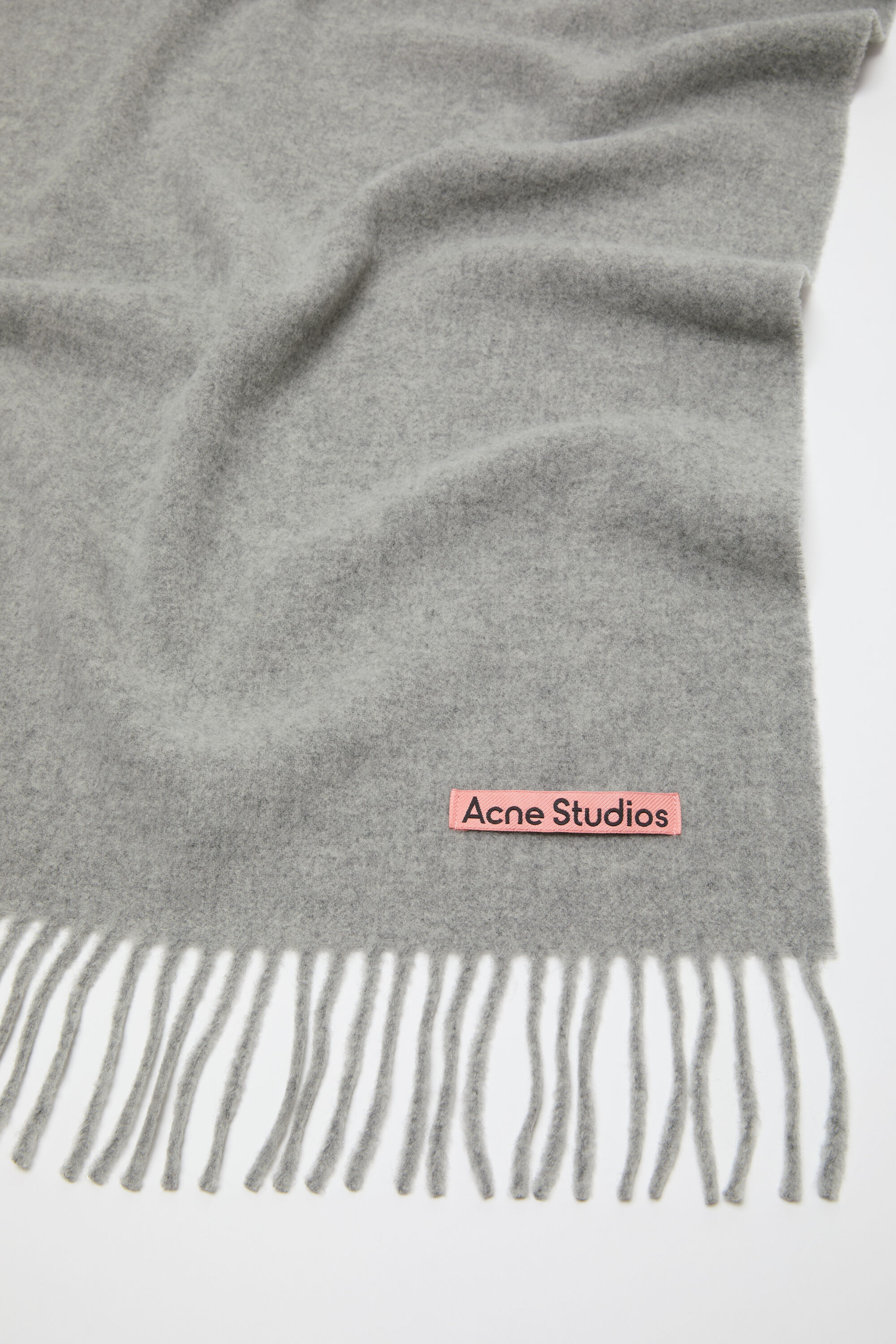 Acne Studios - フリンジウールスカーフ - オーバーサイズ - ライト
