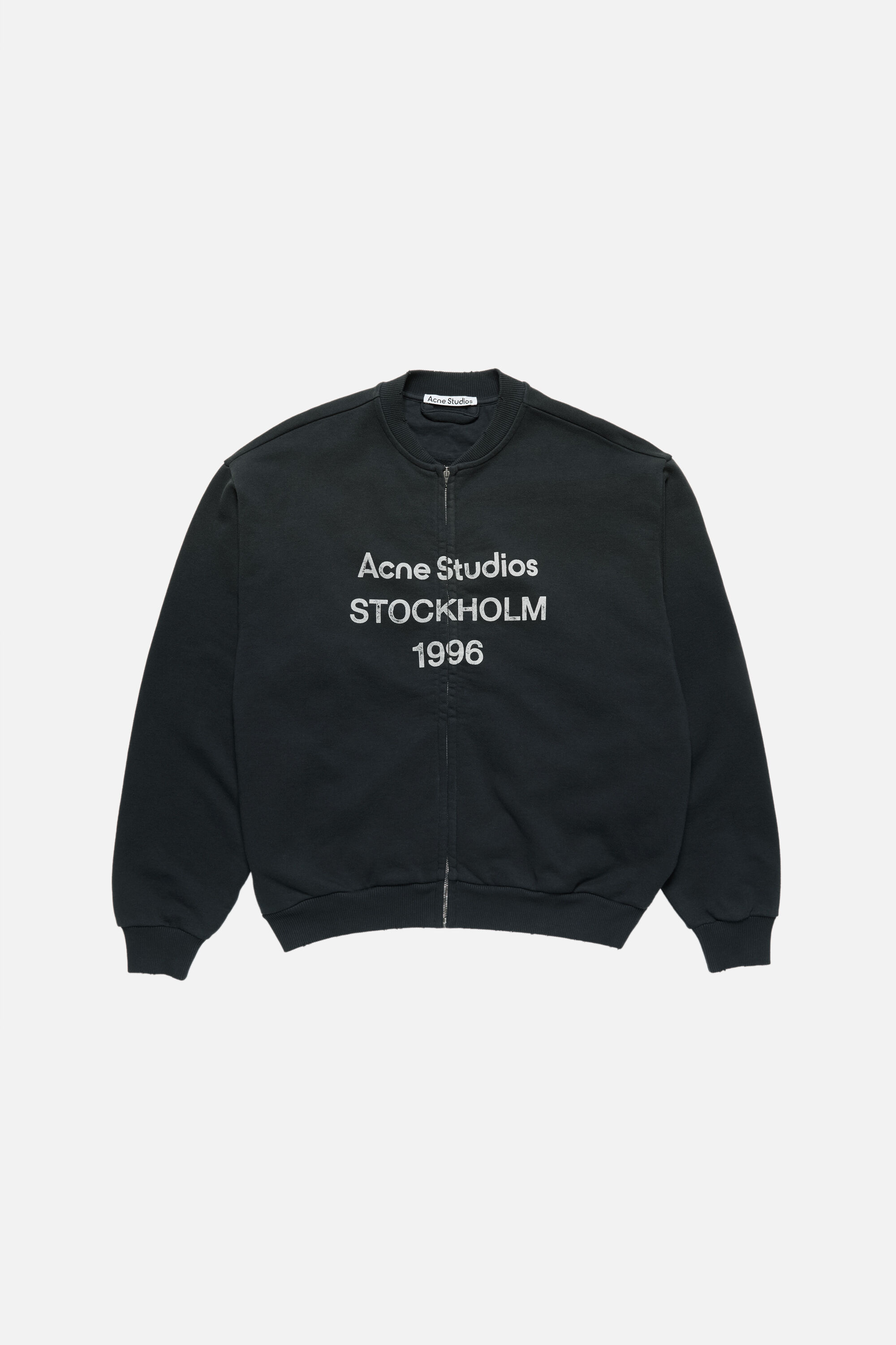Acne Studios - ジップロゴスウェット - ブラック