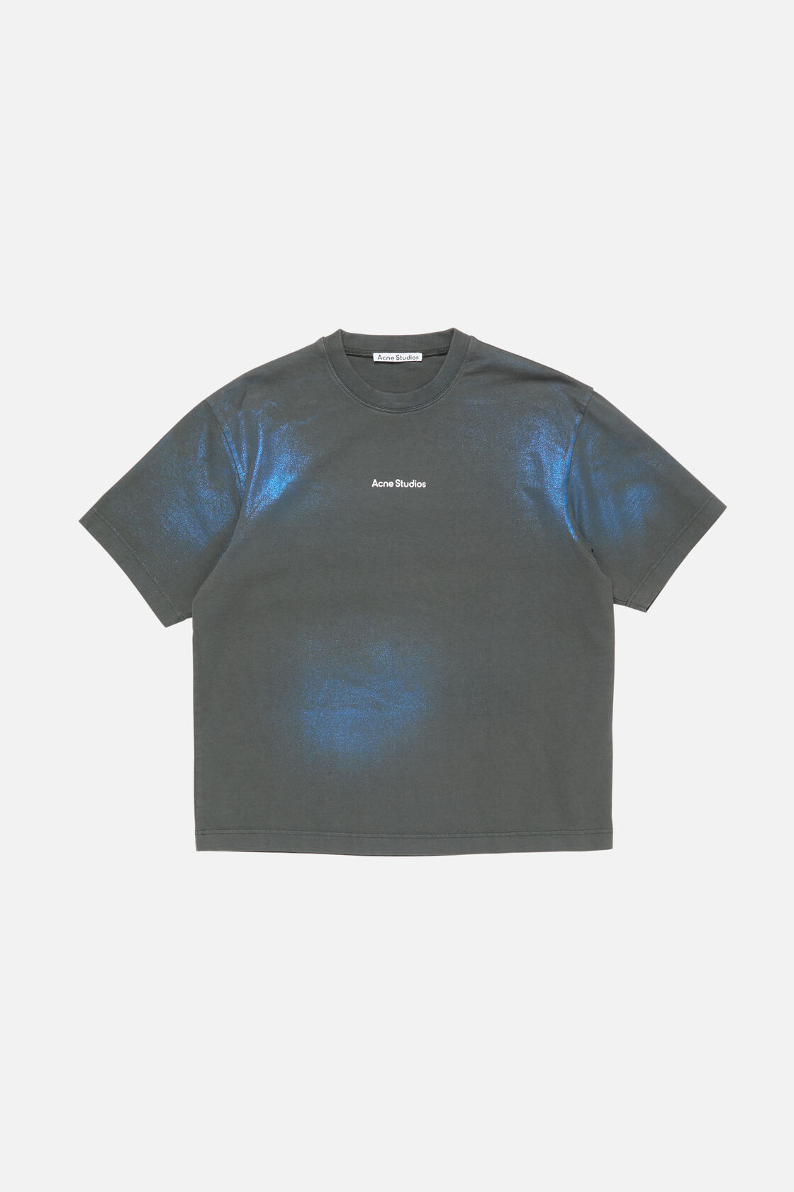 Glitter logo t-shirt, Blue/khaki, 2000x