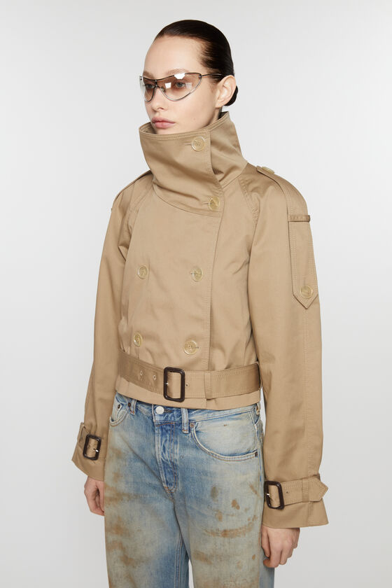 Acne Studios - Double-breasted trench jacket - Cold beige