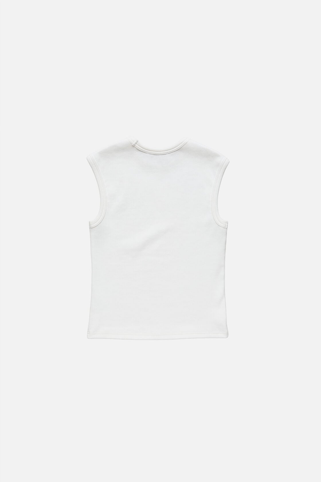 Logo muscle t-sirt, White, 2000x