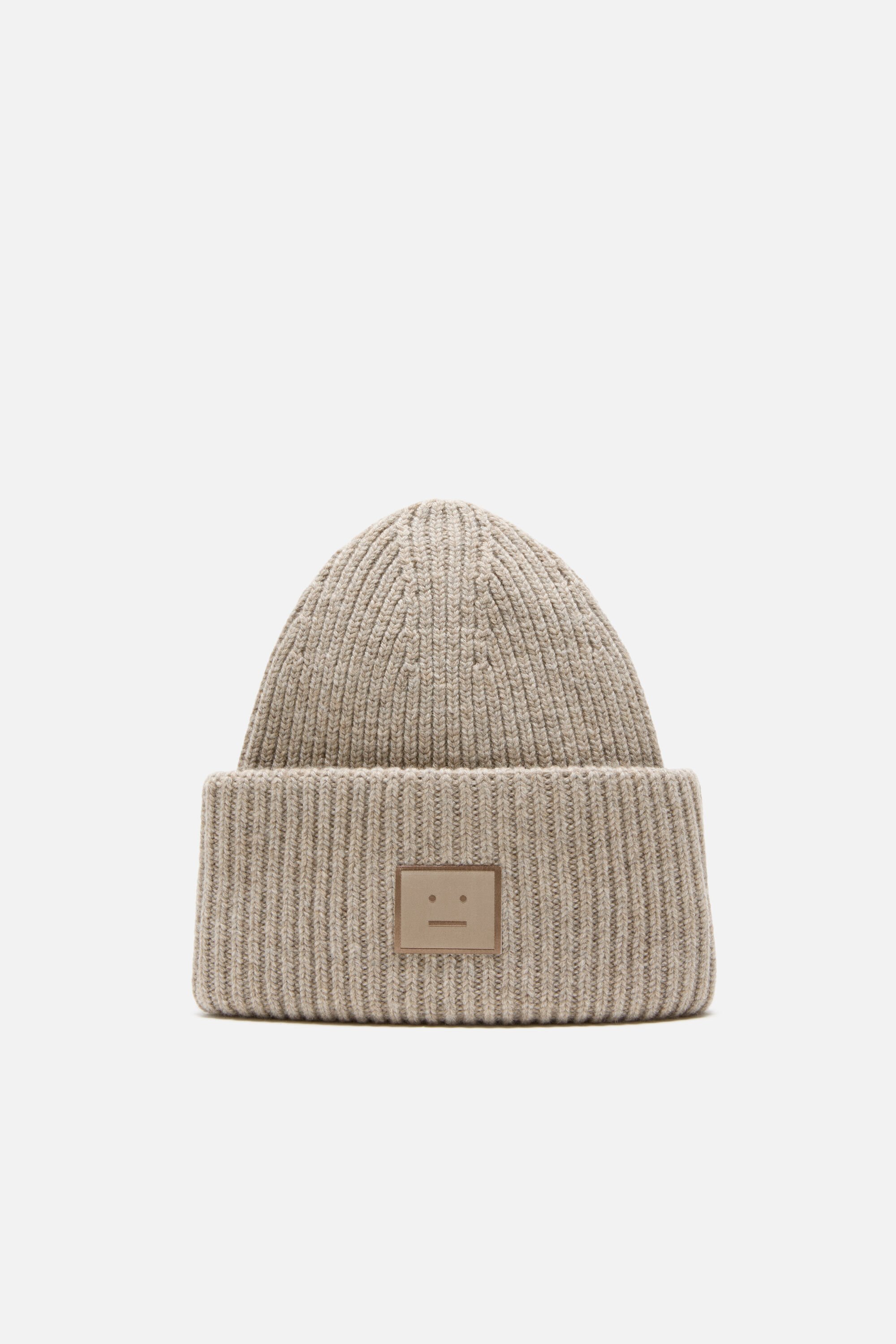 Acne Studios - Large face logo beanie - Dusty blue