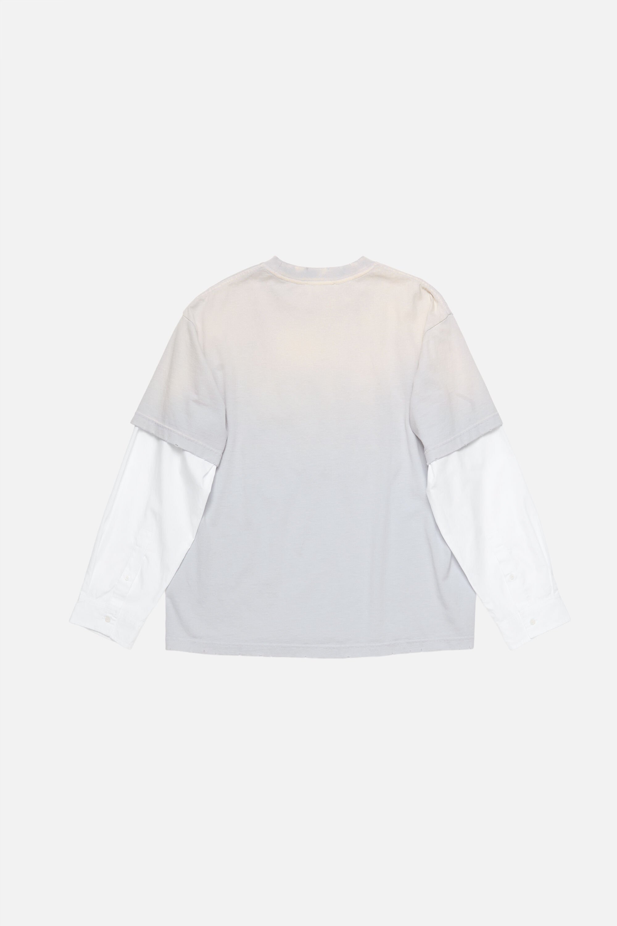 Acne Studios - レイヤードロゴTシャツ - ライトブルー