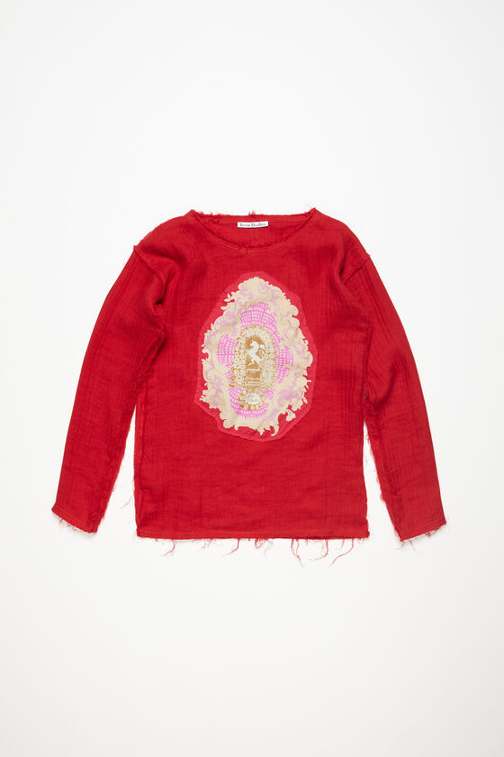 Acne Studios - Crinkled sweater - Red