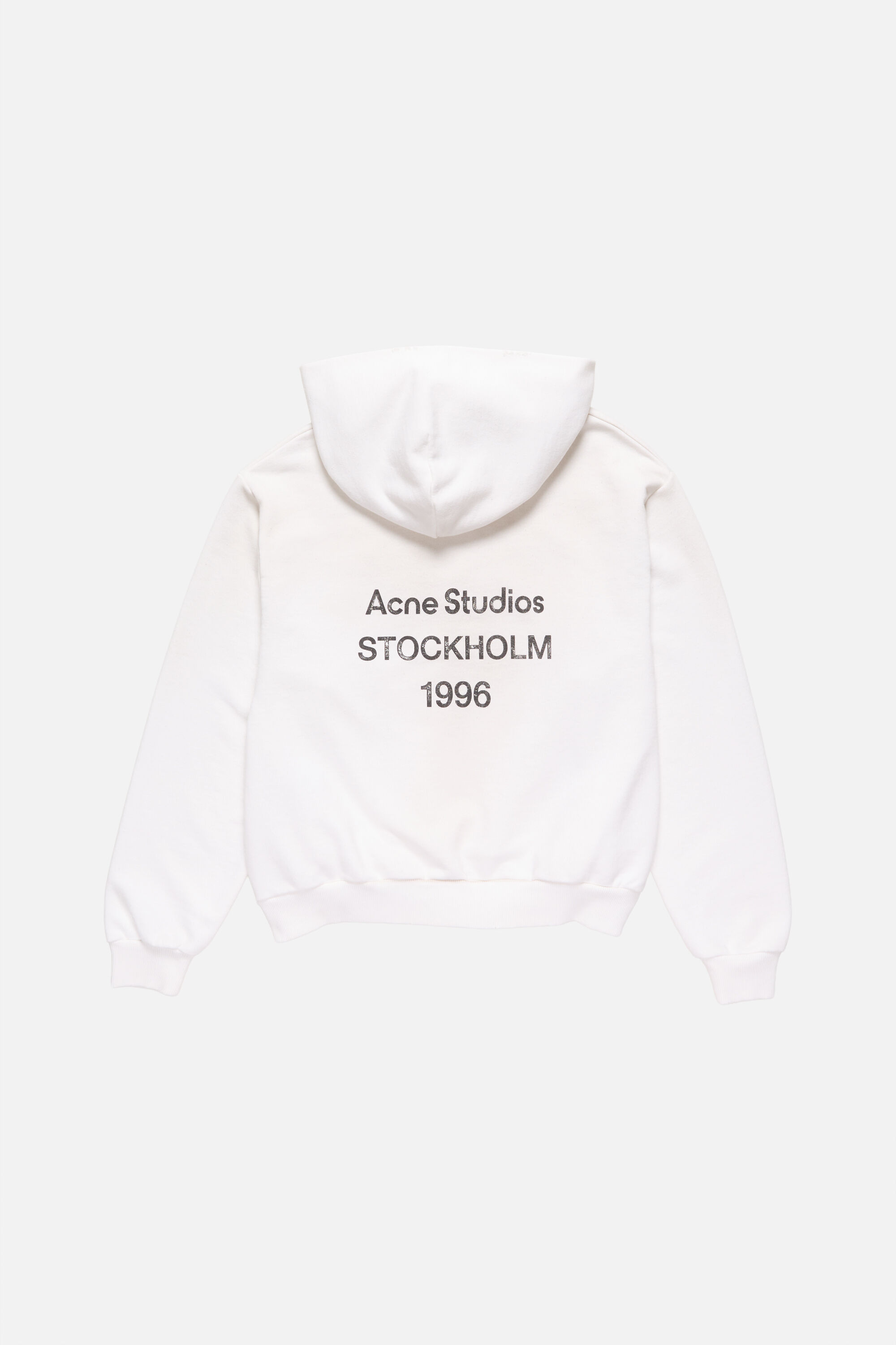 Acne Studios - Logo hooded sweater - Dusty white