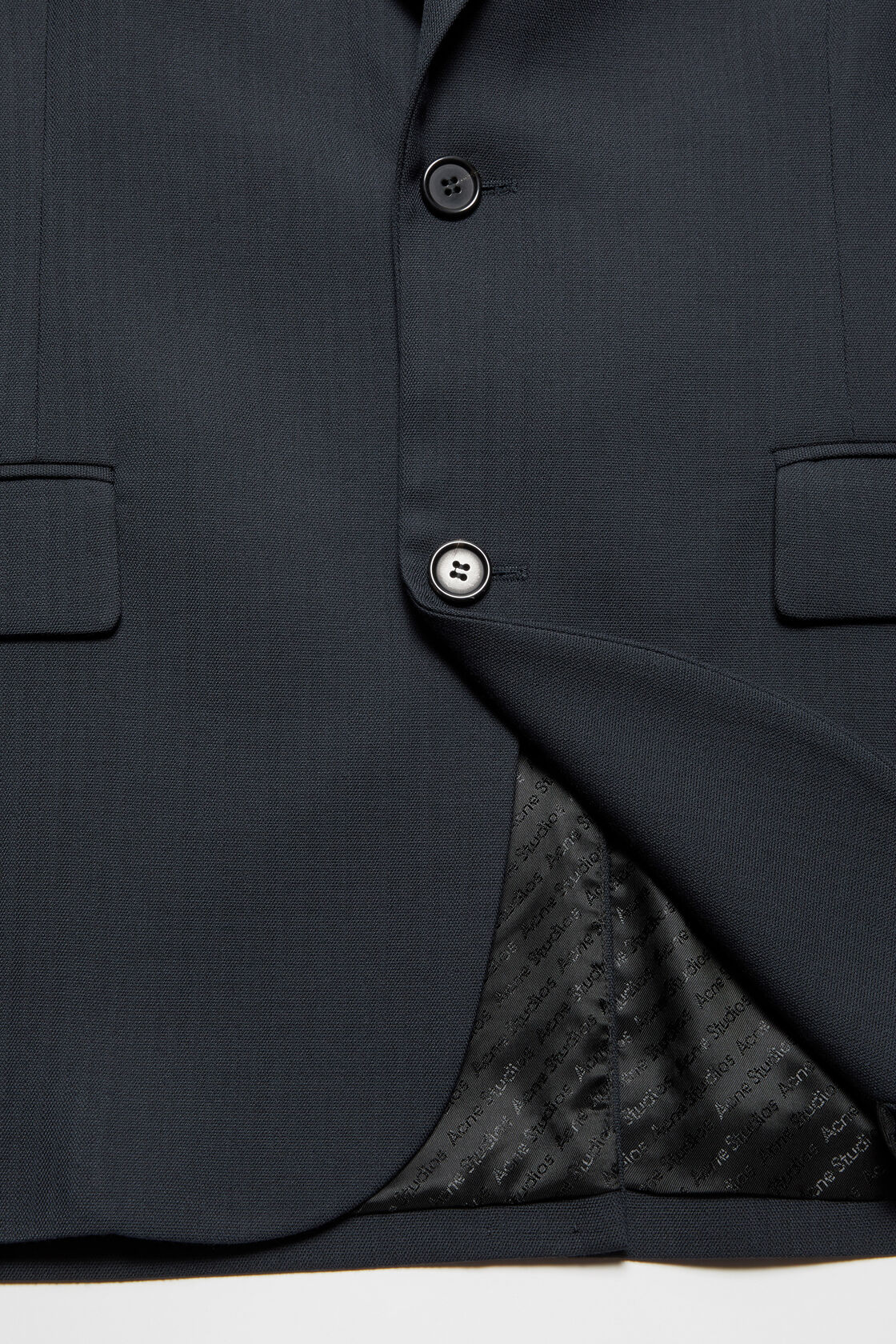 Relaxed fit suit jacket, Dark navy, 2000x