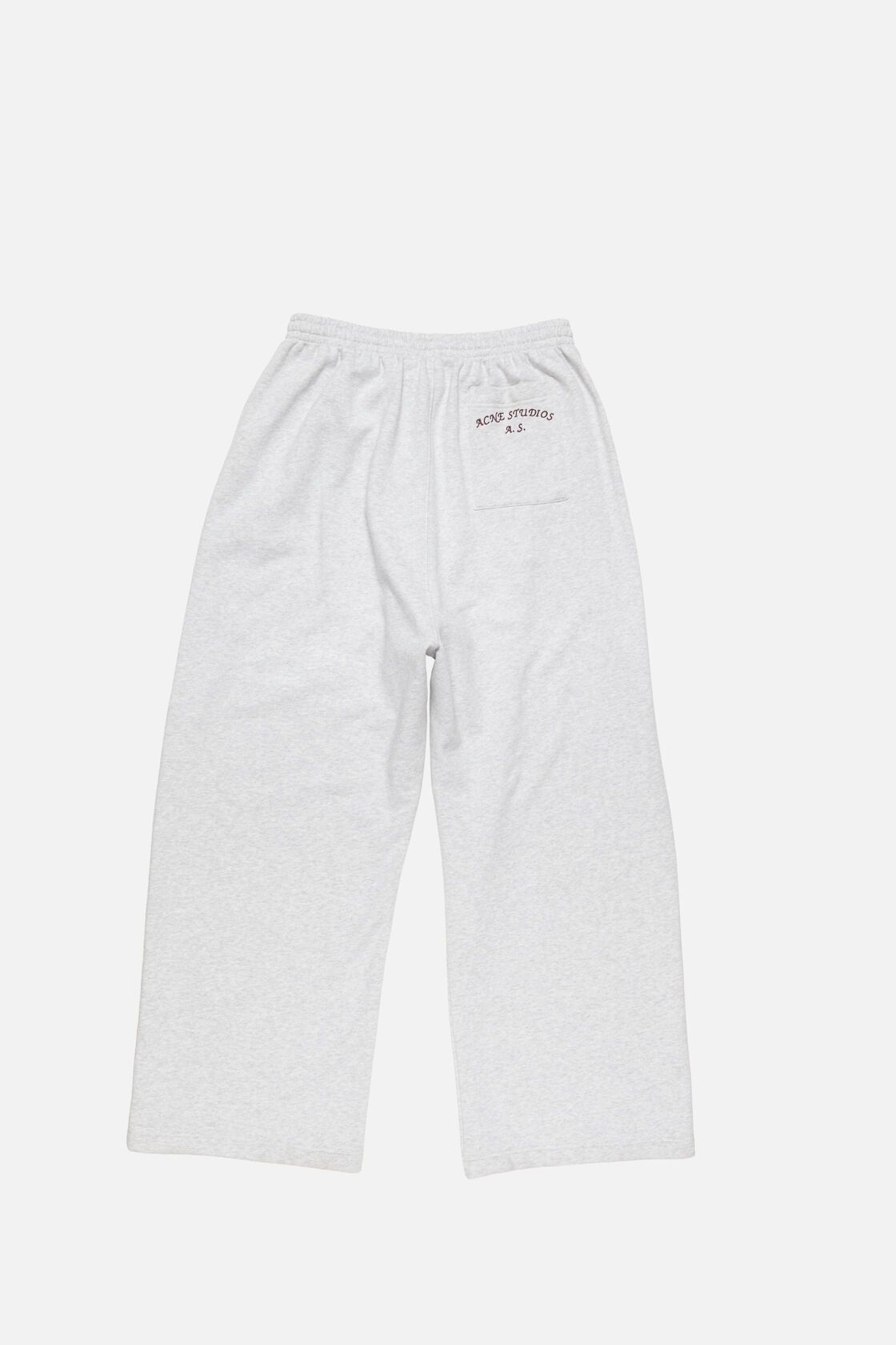 Fleece logo sweatpants, Pale Grey Melange, 2000x