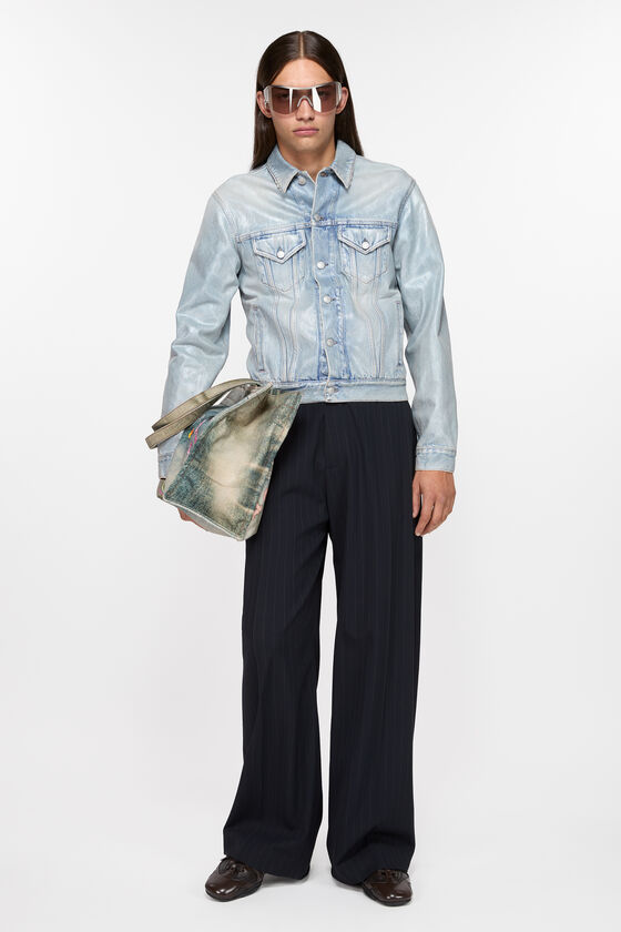 Denim jacket - Regular cropped fit, Light blue, 2000x