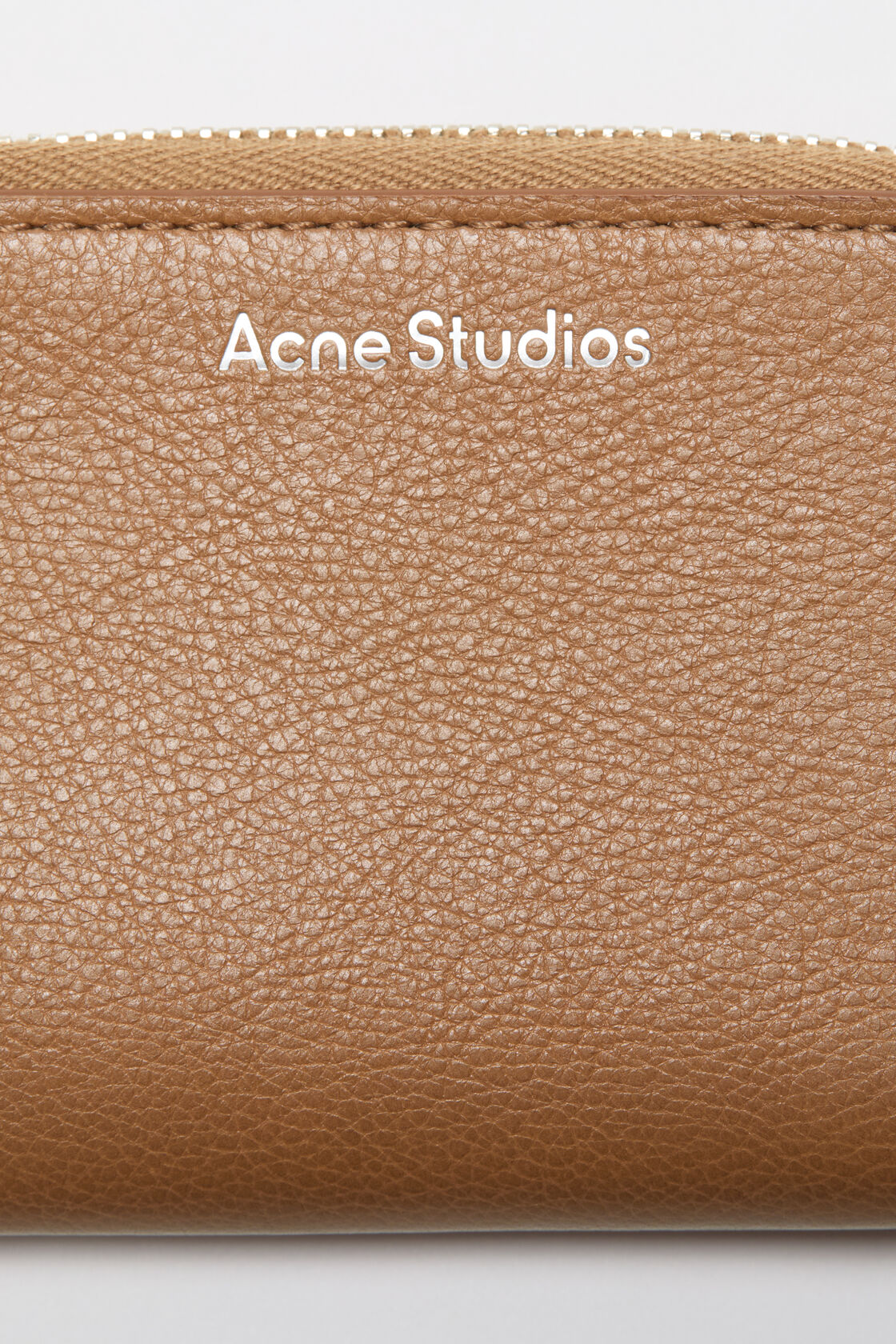 Compact Zip Wallet, Caramel brown, 2000x