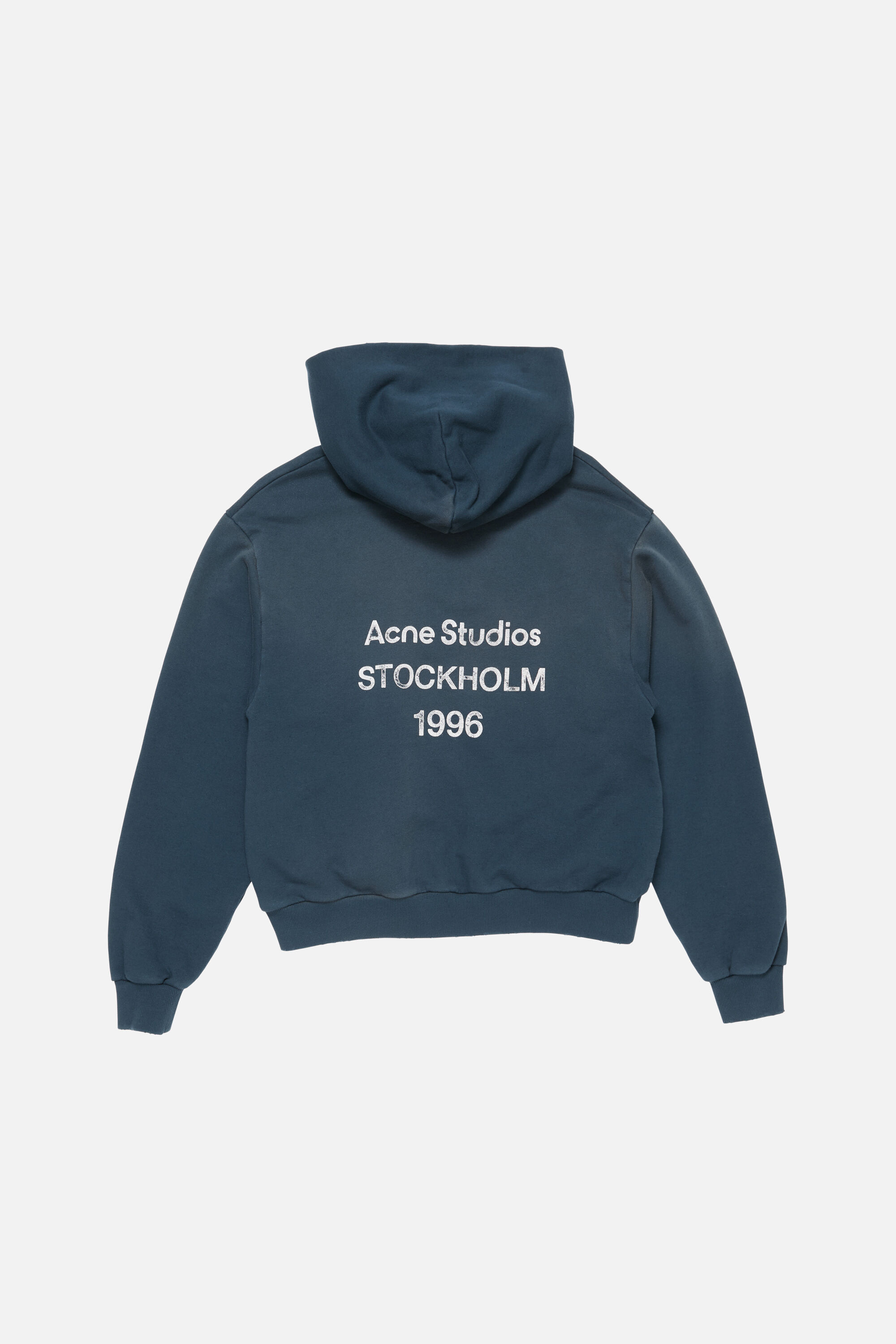 Acne Studios - フリースロゴフーディ - ディープブルー