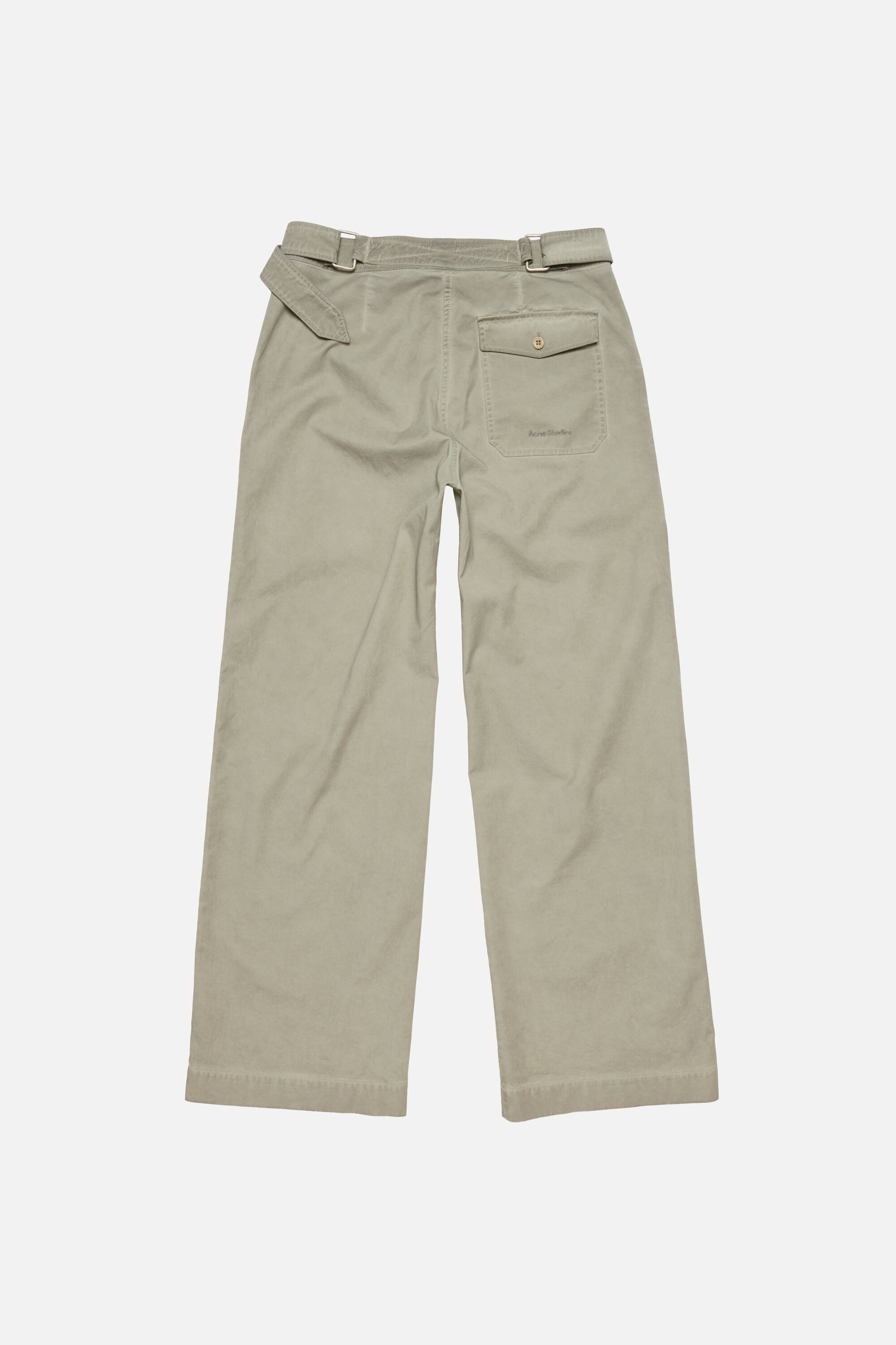 Acne Studios - Twill trousers with belt - Clay beige