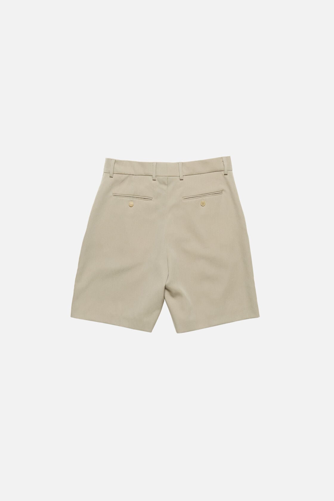 Tailored Wool Shorts, Beige, 2000x