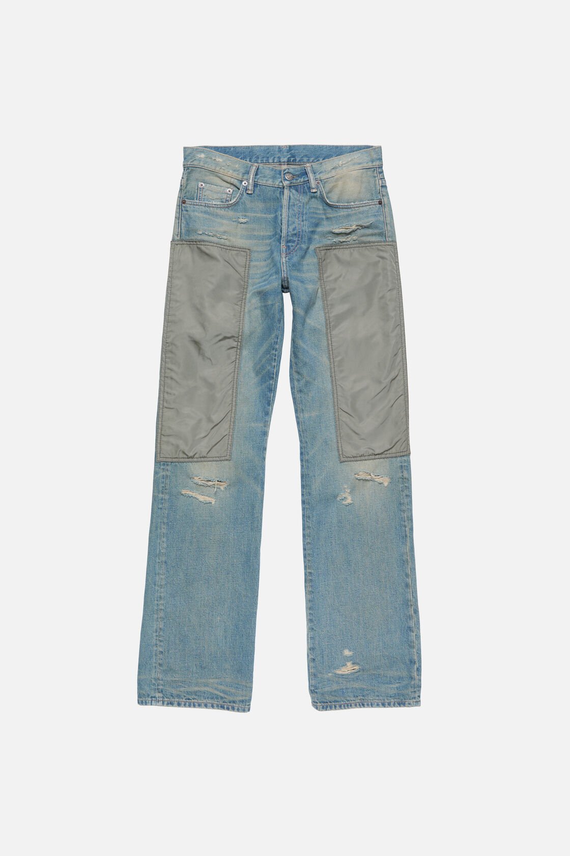 常规版型牛仔裤 - 2010, 中蓝/浅灰, 2000x