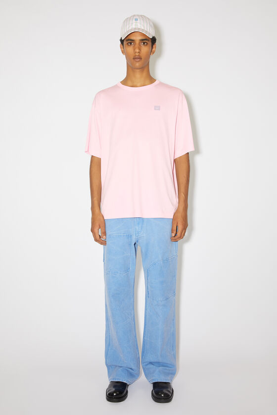 Acne Studios - Crew neck t-shirt - Relaxed fit - Light pink