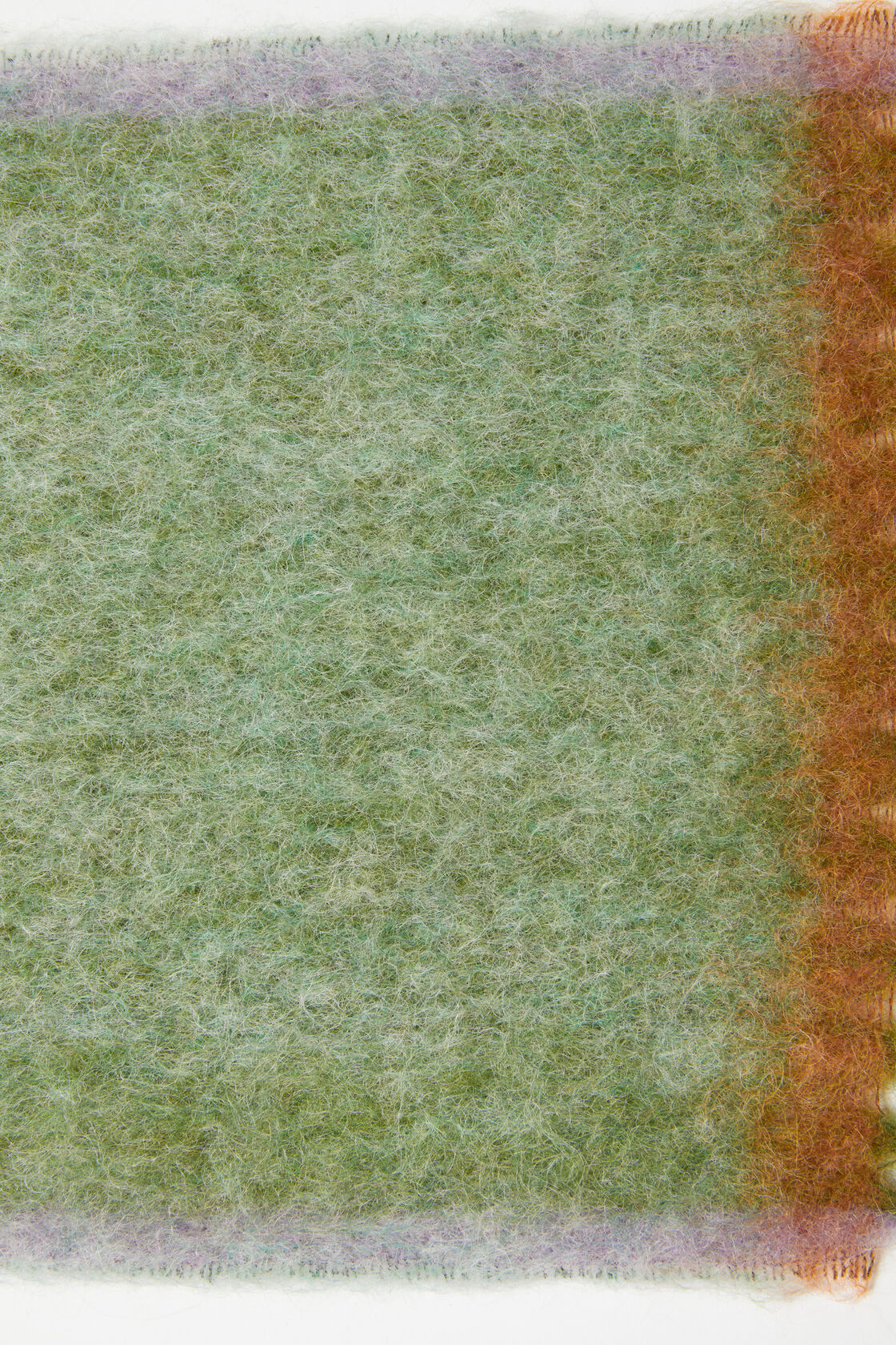 Wool mohair scarf - Narrow, Grass green, 2000x