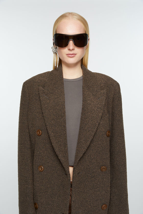 Acne Studios - ダブルブレスト ウールコート - トープグレー