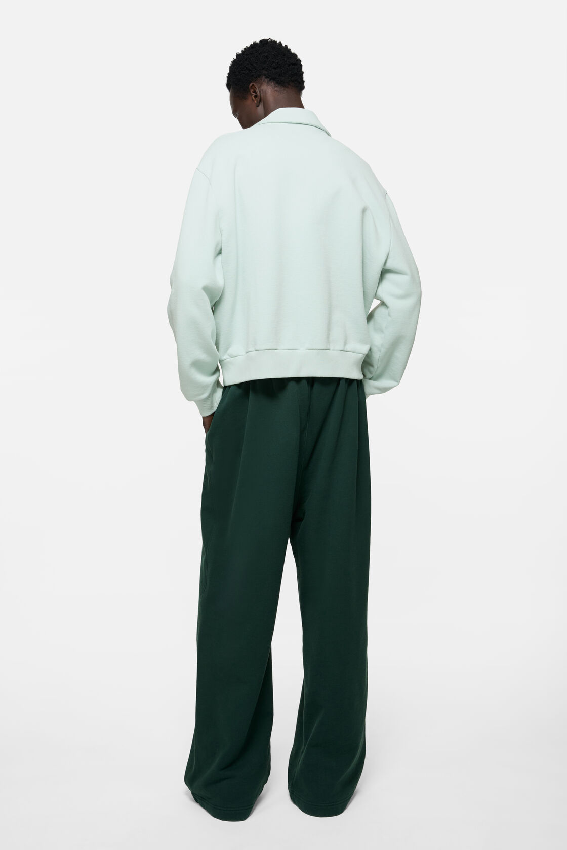 Cardigan with collar, Pale mint, 2000x