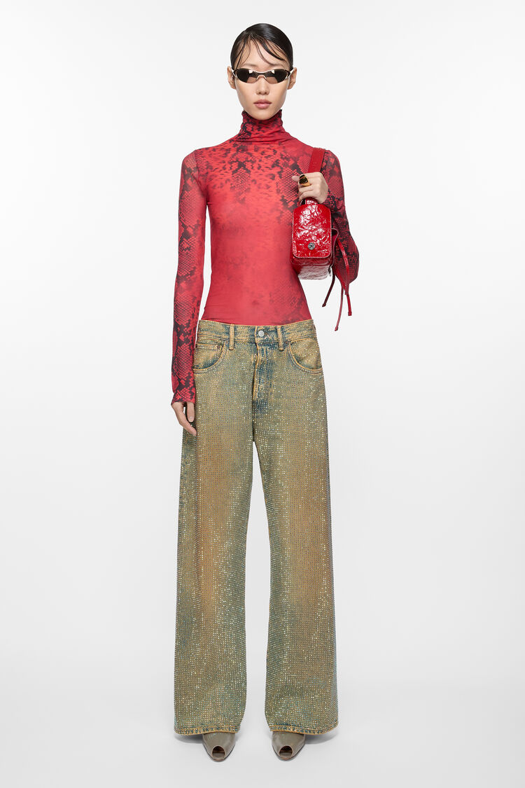 Acne Studios 2021F Shimmy CNY2025, 中蓝色