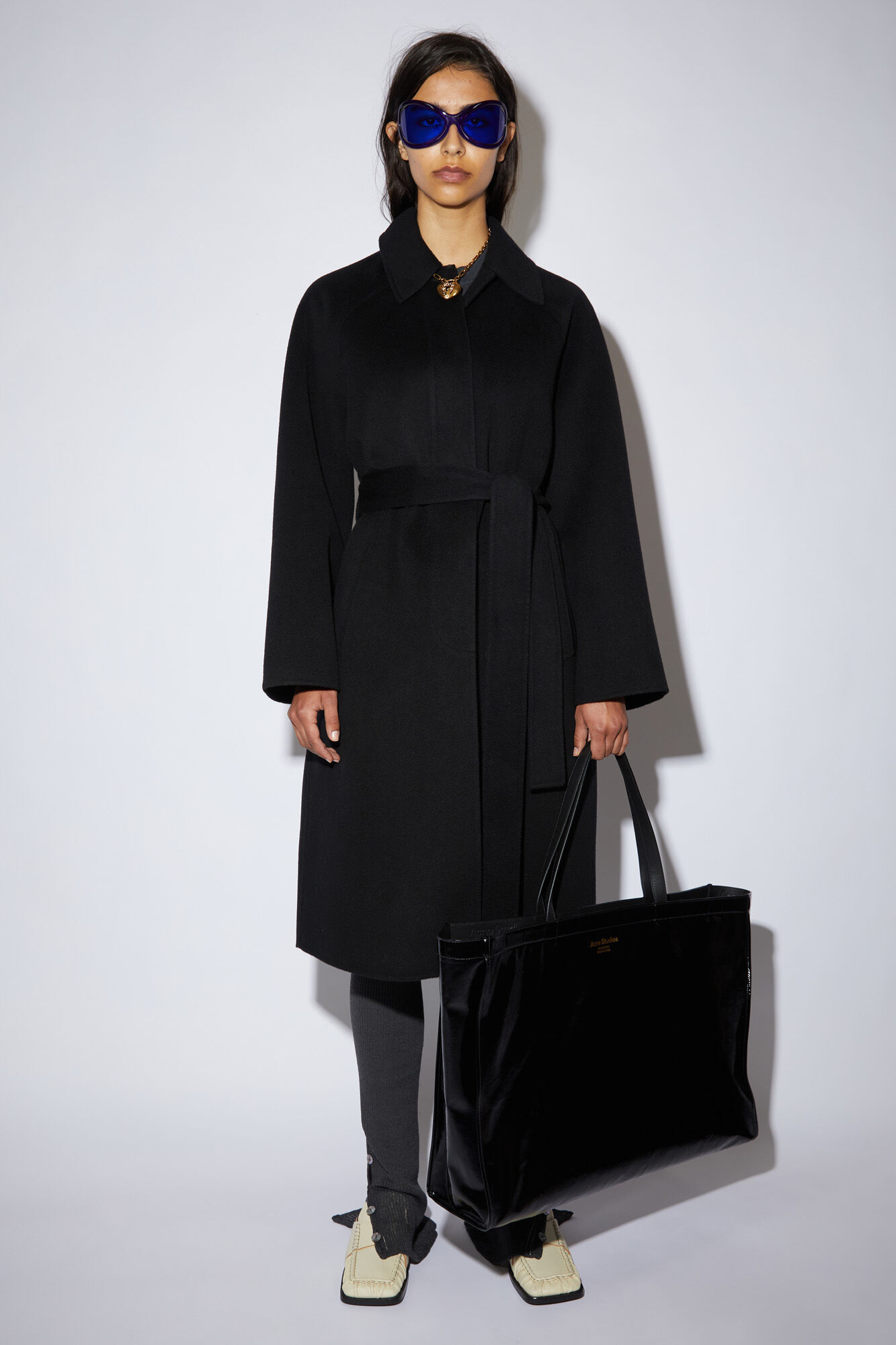 Acne Studios - East-Westトートバッグ - ブラック