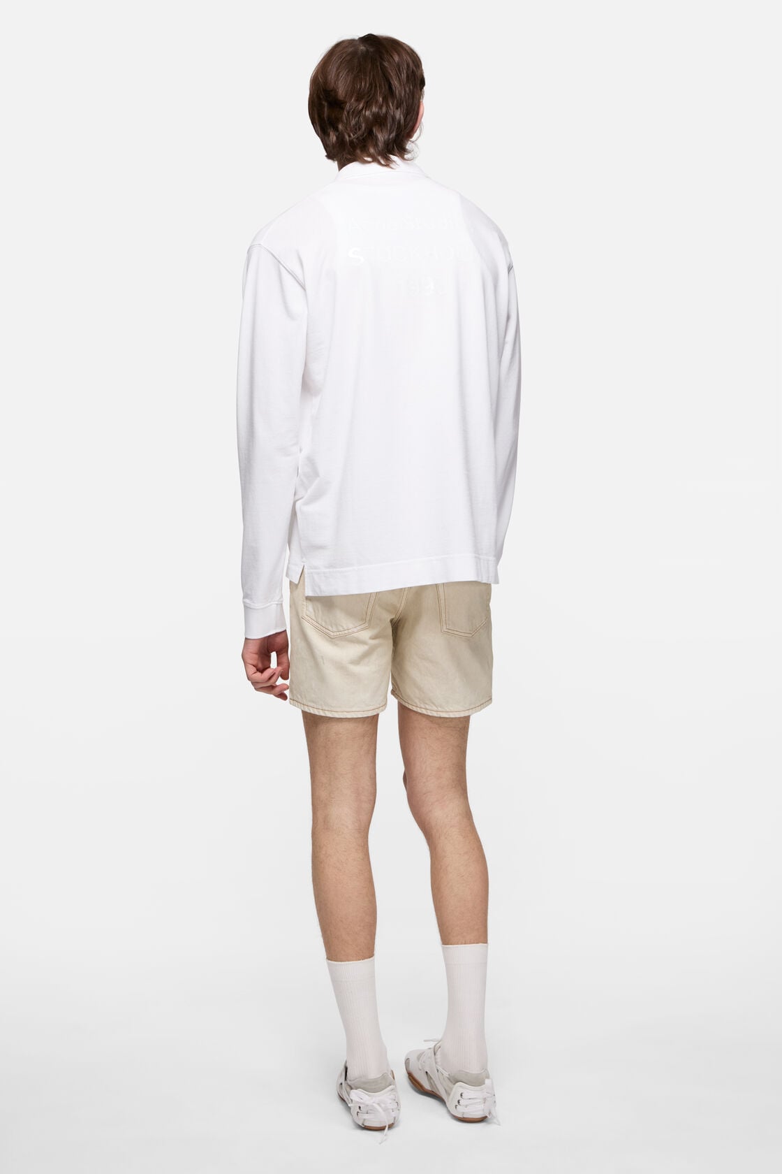 Polo shirt with white 1996 logo, White, 2000x