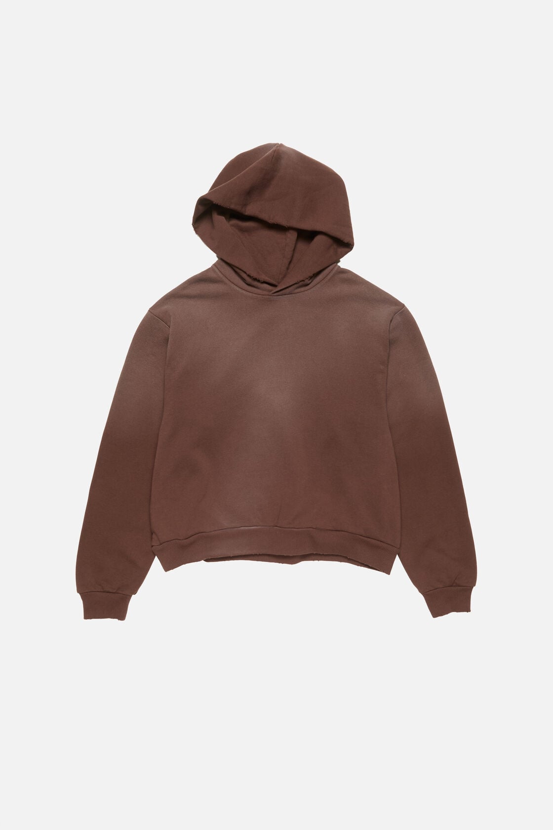Fleece logo hoodie, Chocolate brown, 2000x